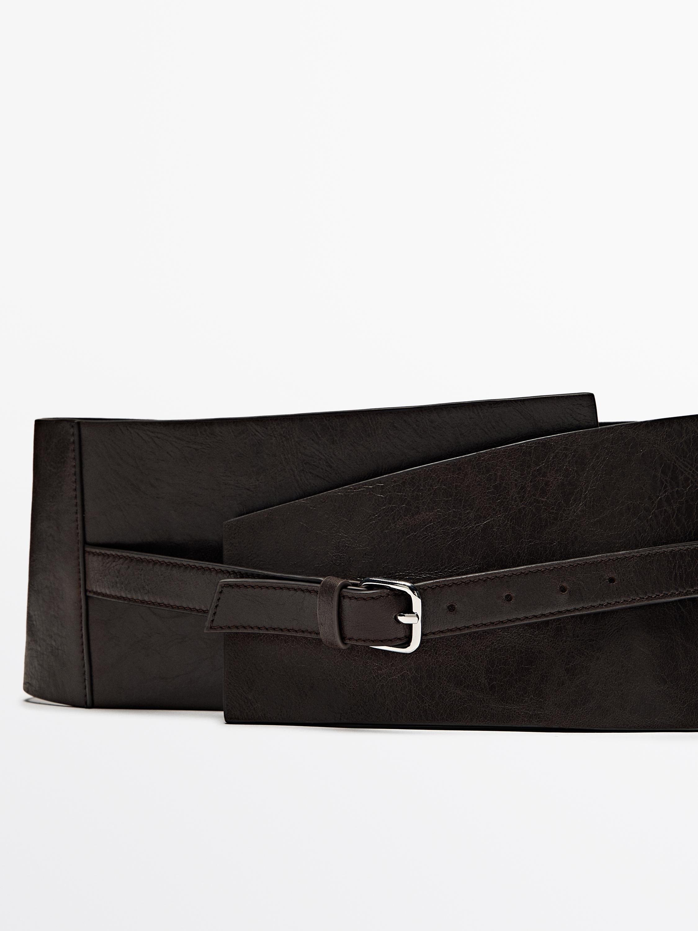 Ремень-пояс из кожи наппа