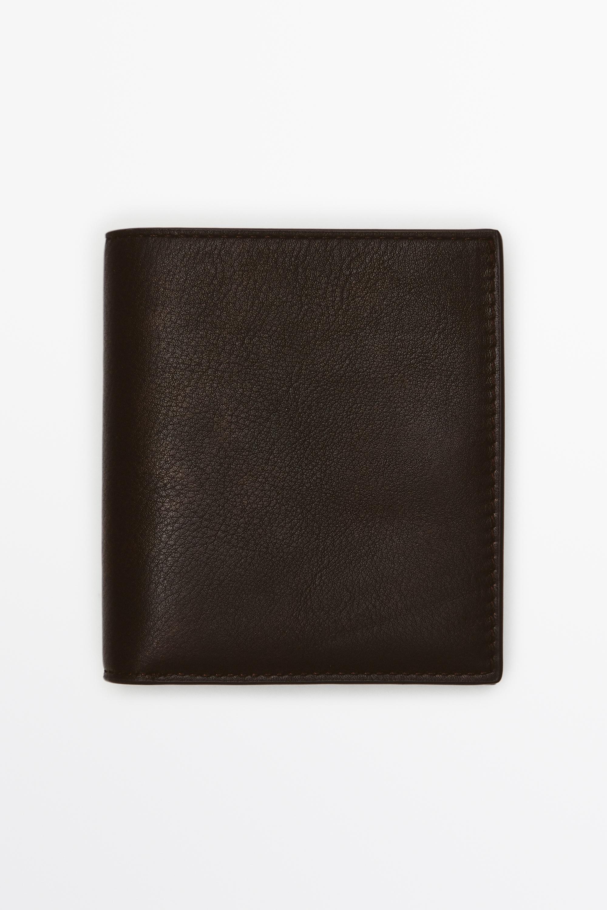 Nappa leather wallet — BROWN