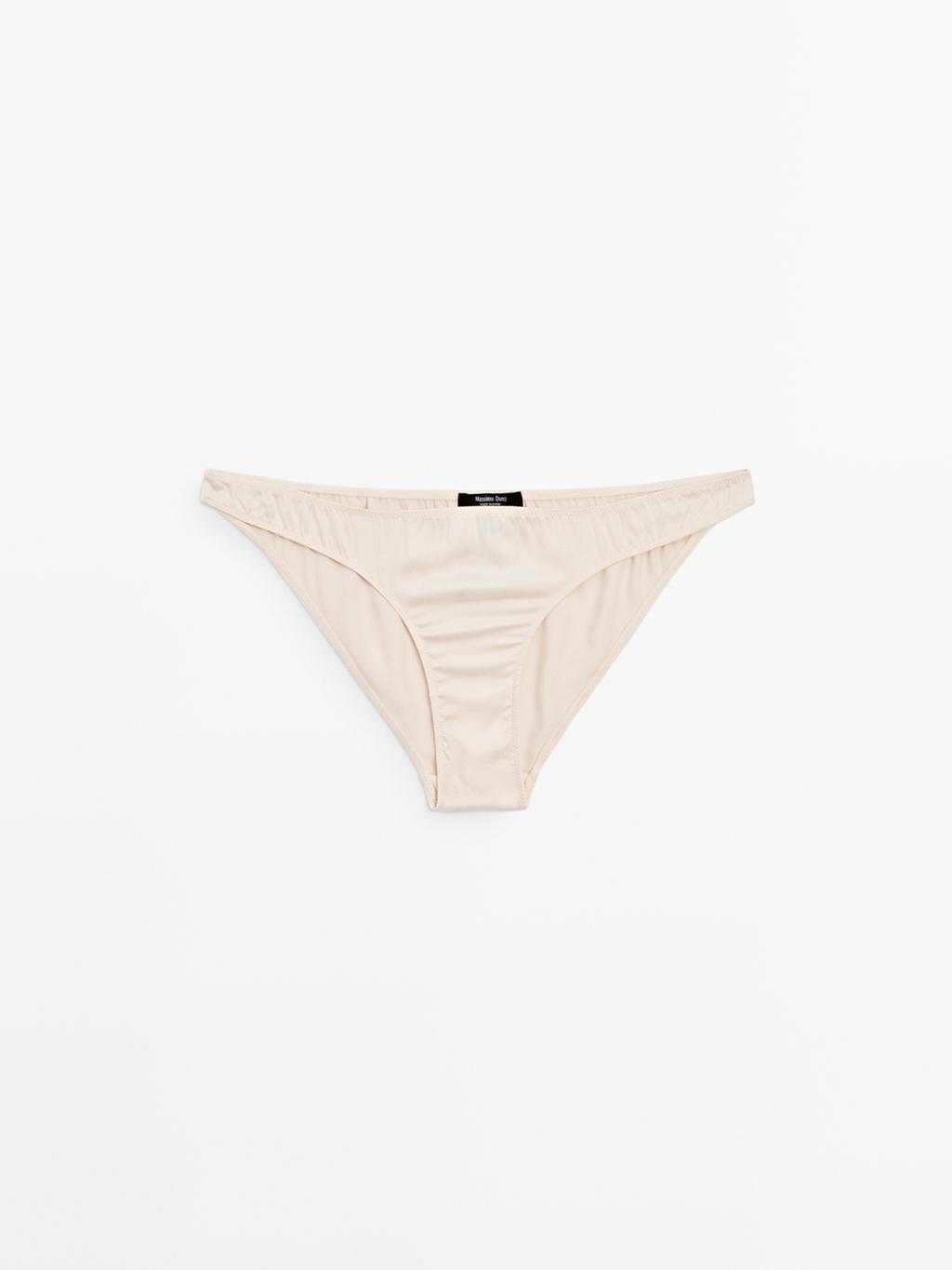 Massimo Dutti Satin ipək qarışıqlı brif
