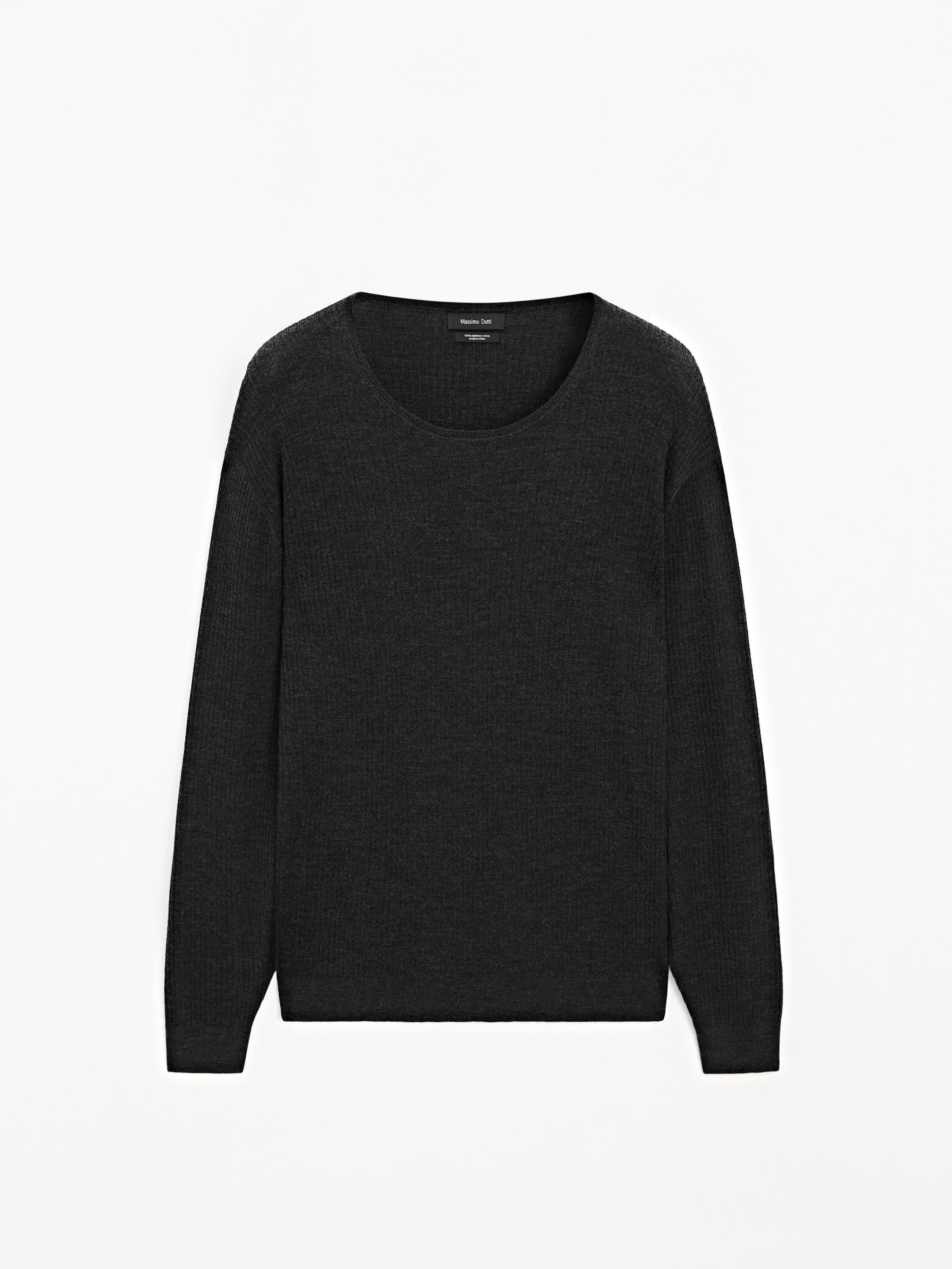 Maglia lavorata 100% lana merino