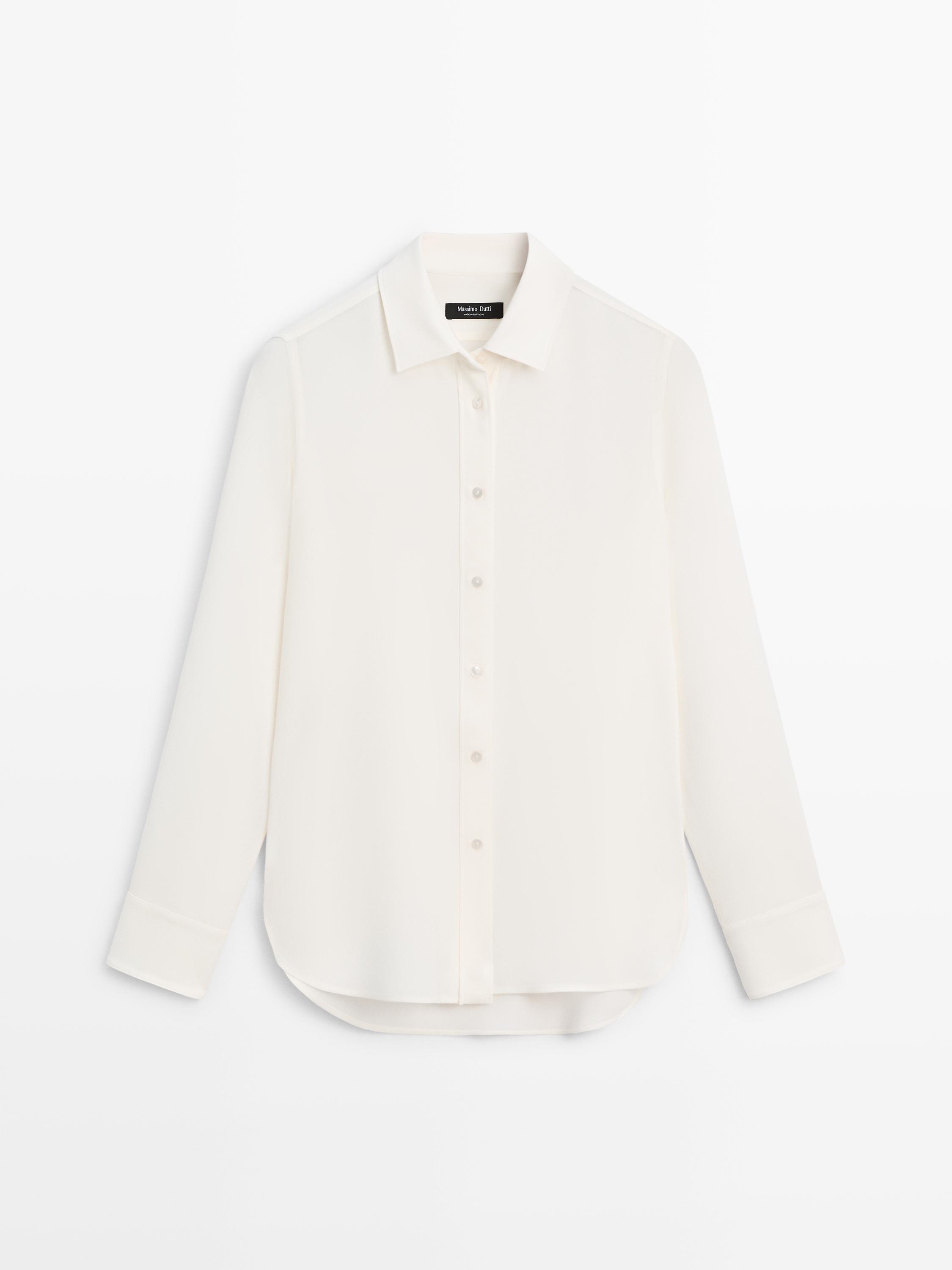 Camicia morbida con colletto stile camicia