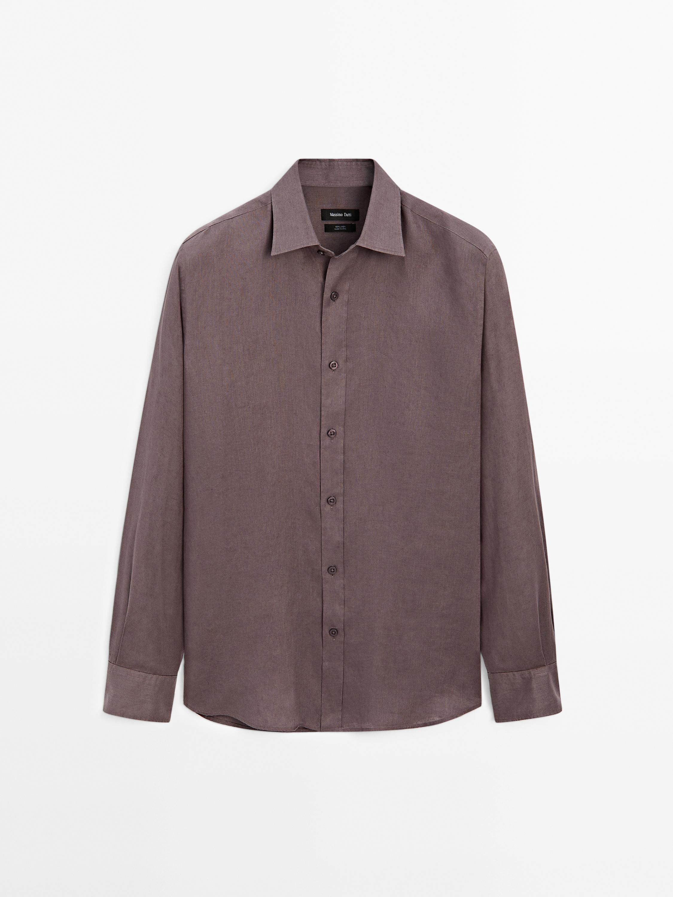 Chemise slim 100 % lin
