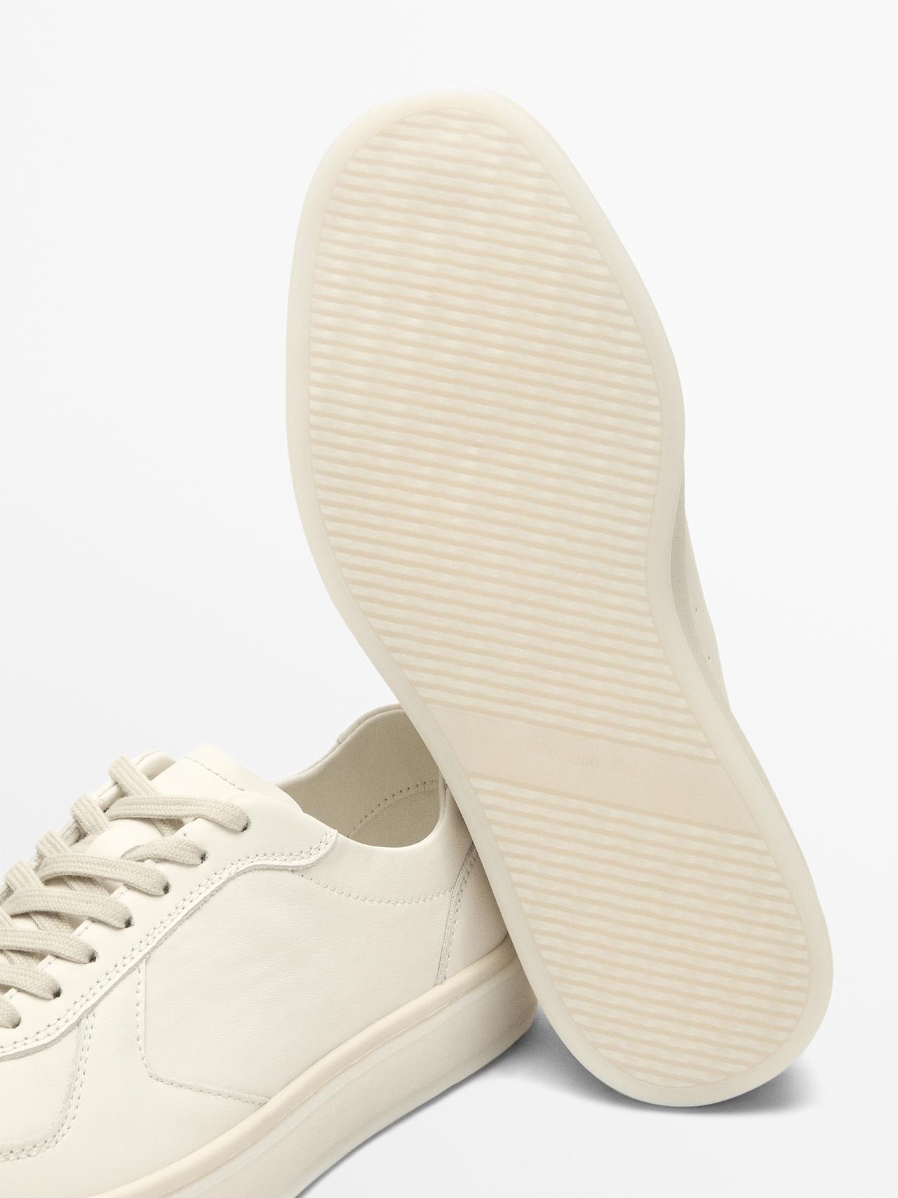 Nappa trainers — WHITE