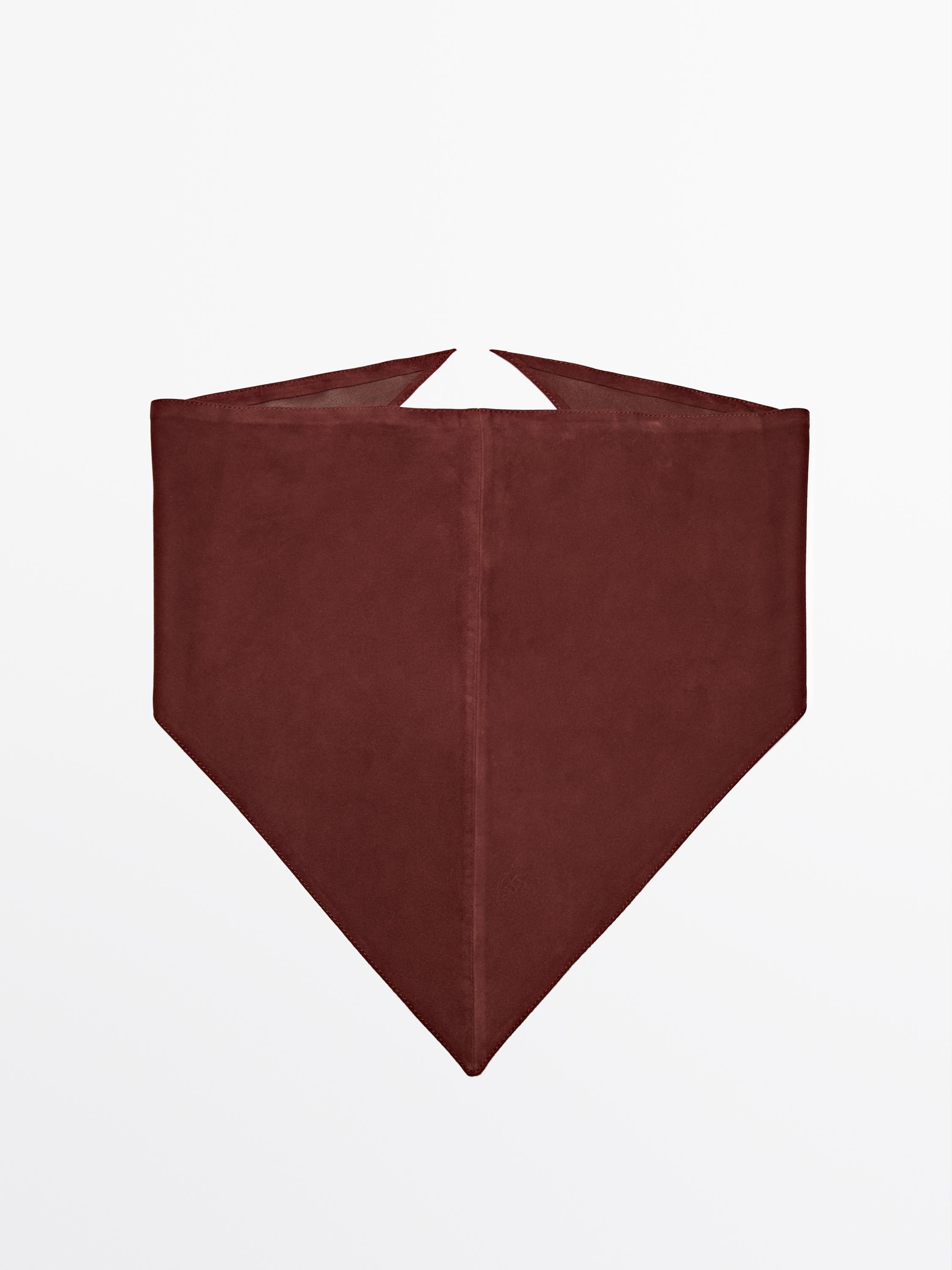 Suede leather bandana