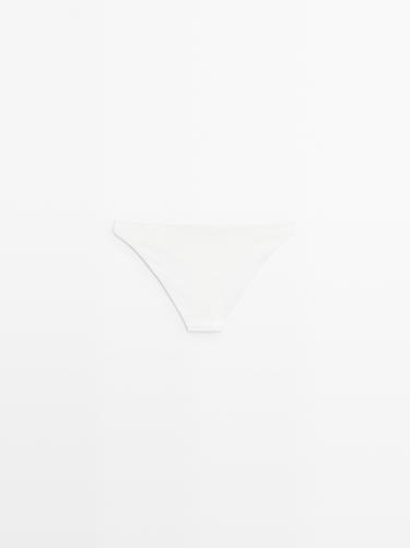 Textured bikini bottoms — Off white 6