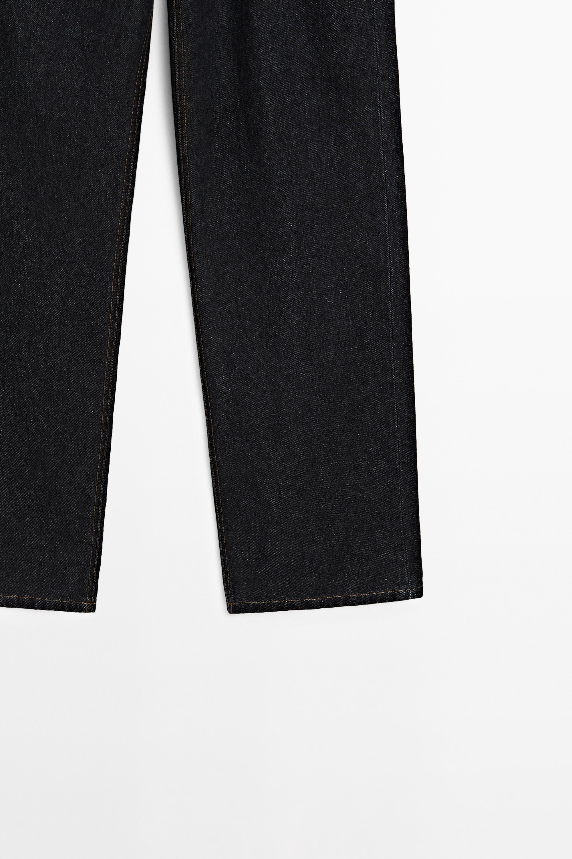Mid-rise wide-leg jeans — DARK BLUE