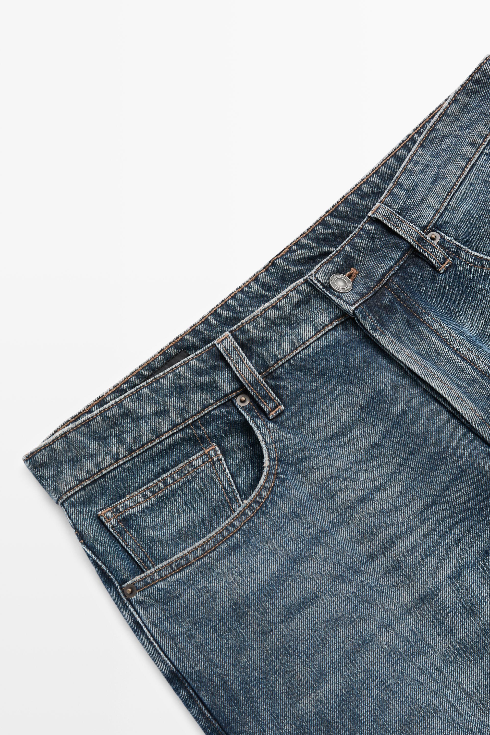 Slim fit cropped jeans — MEDIUM BLUE