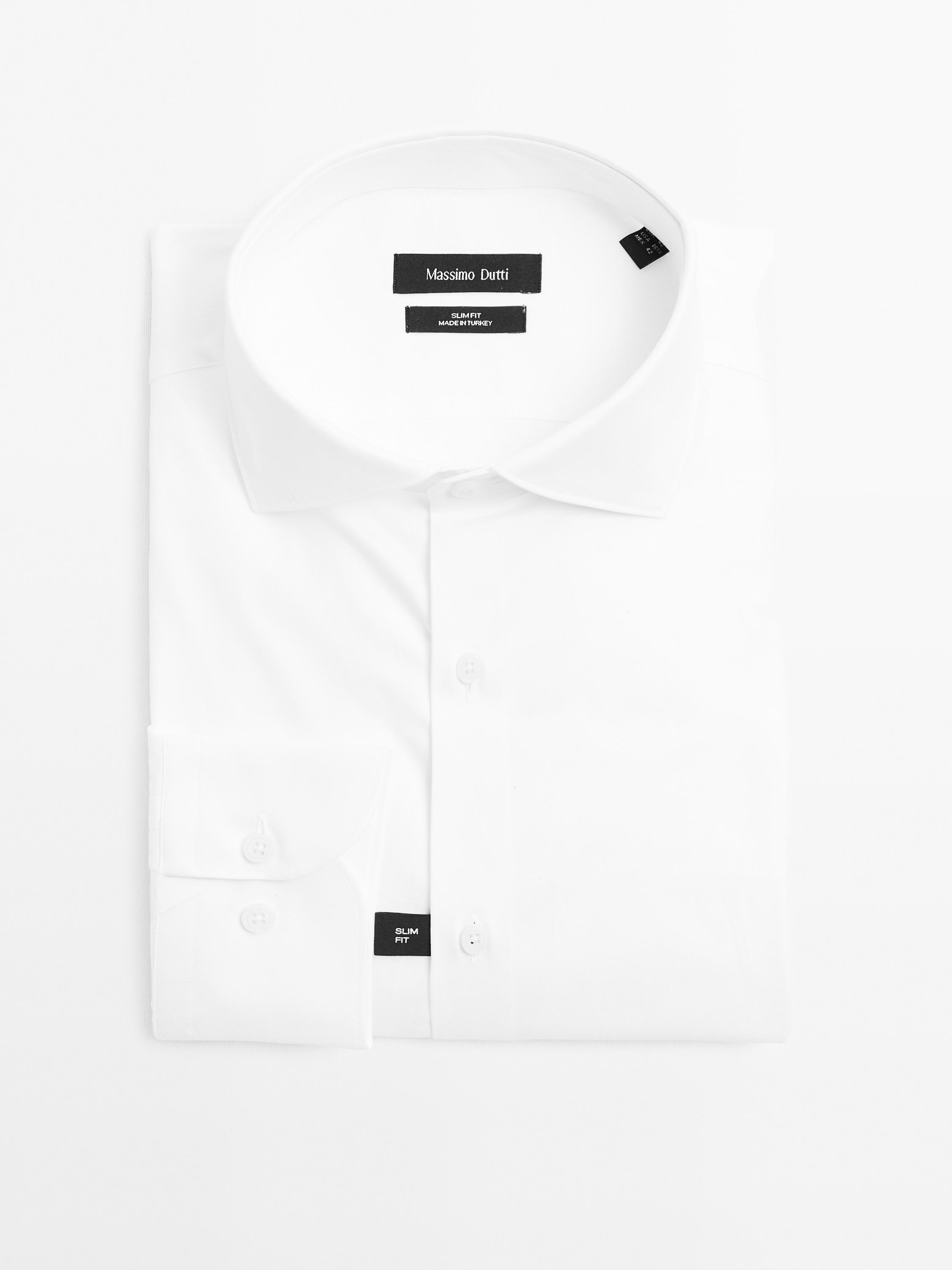 Camisa slim fit 100% algodón