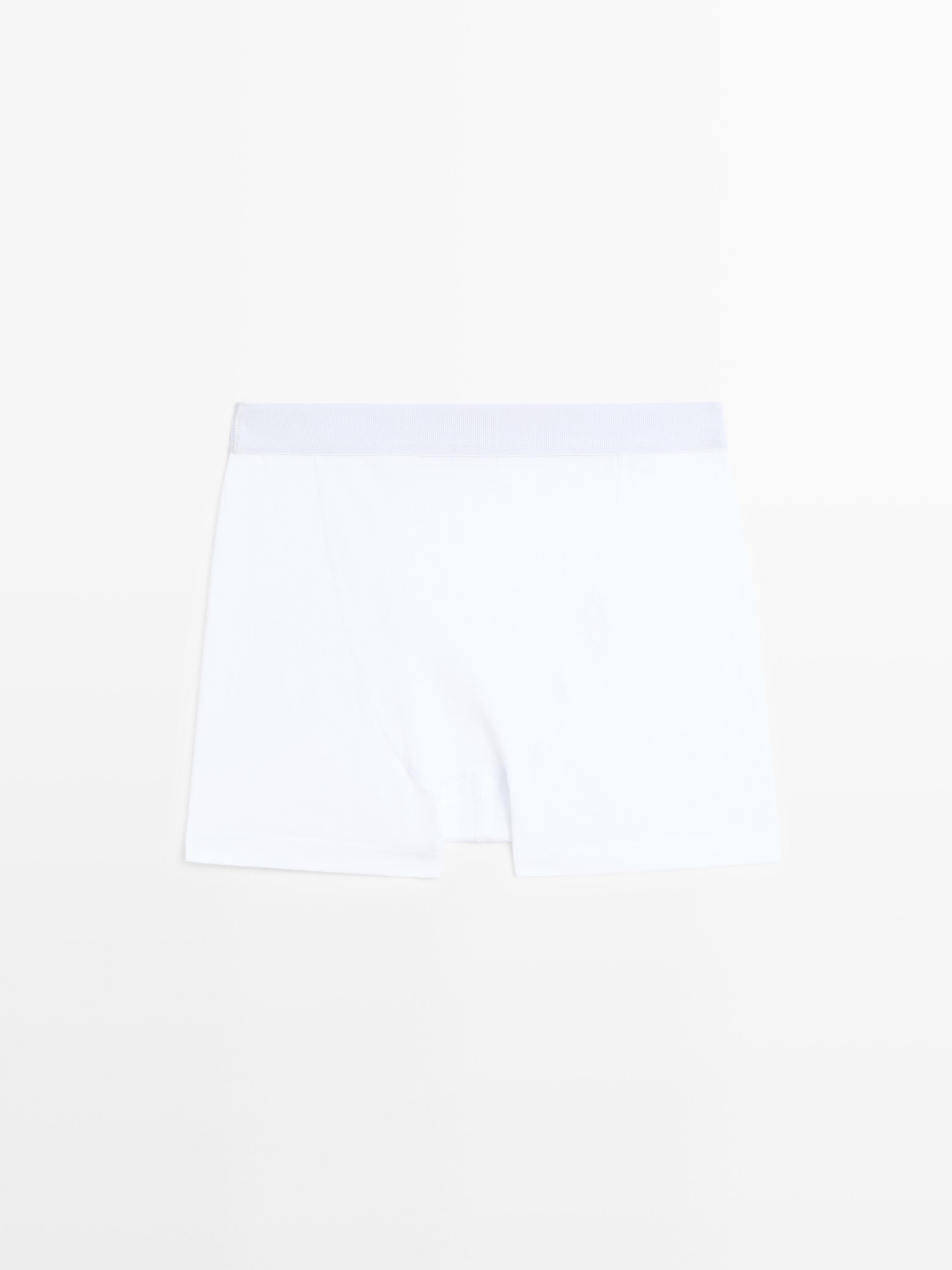 Boxers with logo waistband — WHITE