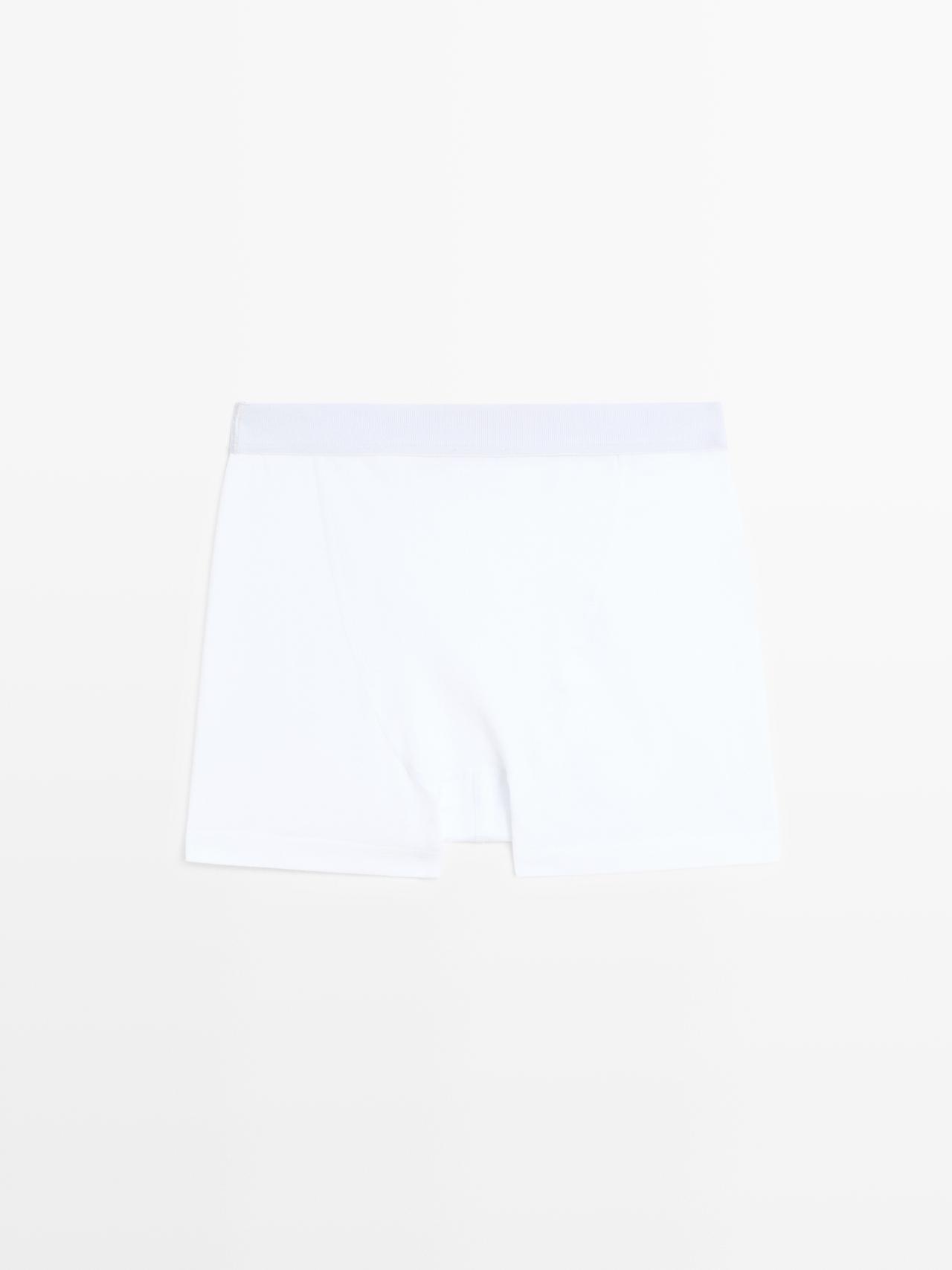 Boxers with logo waistband — WHITE