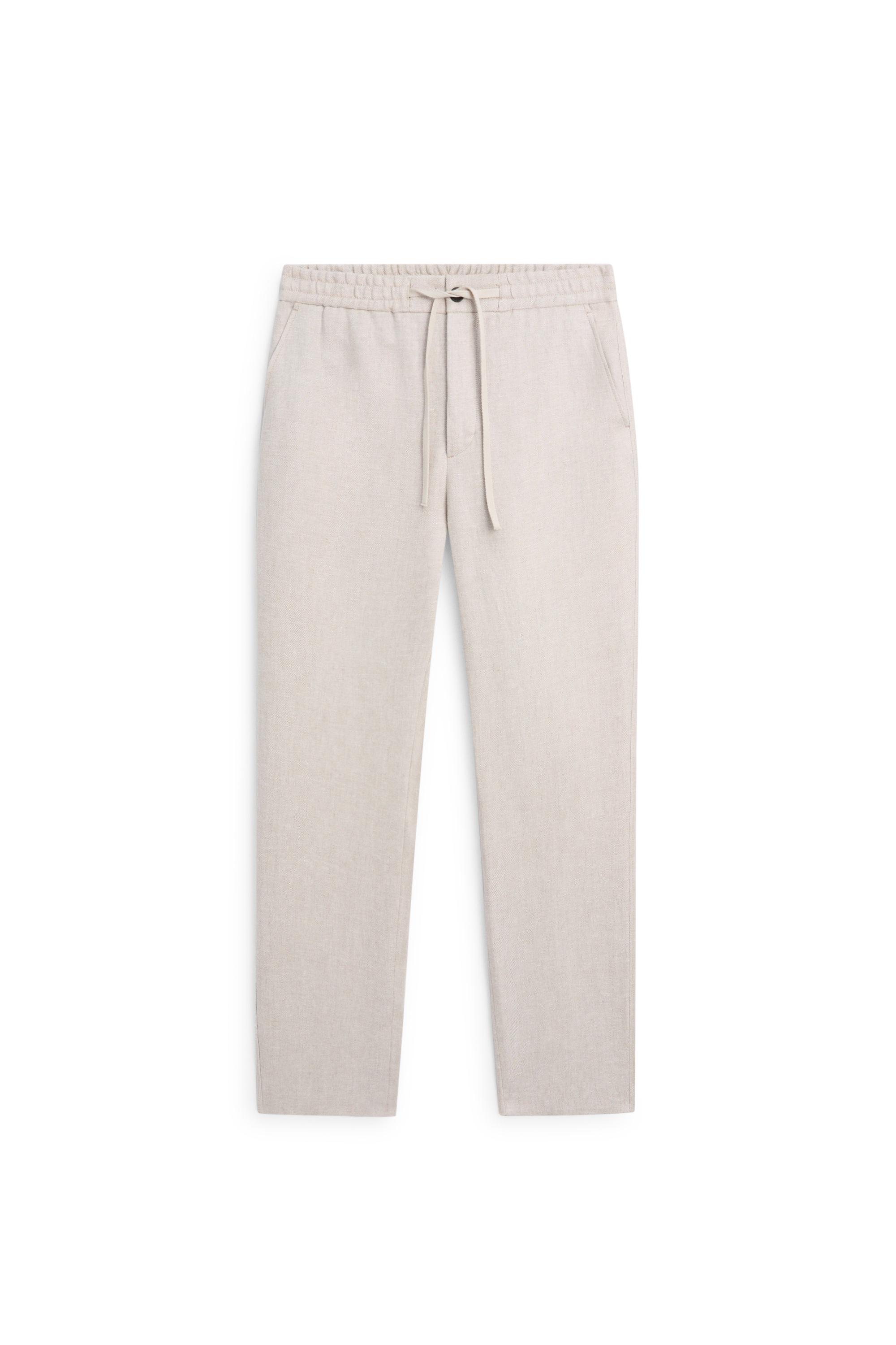 100% linen textured co-ord pants — CREAM