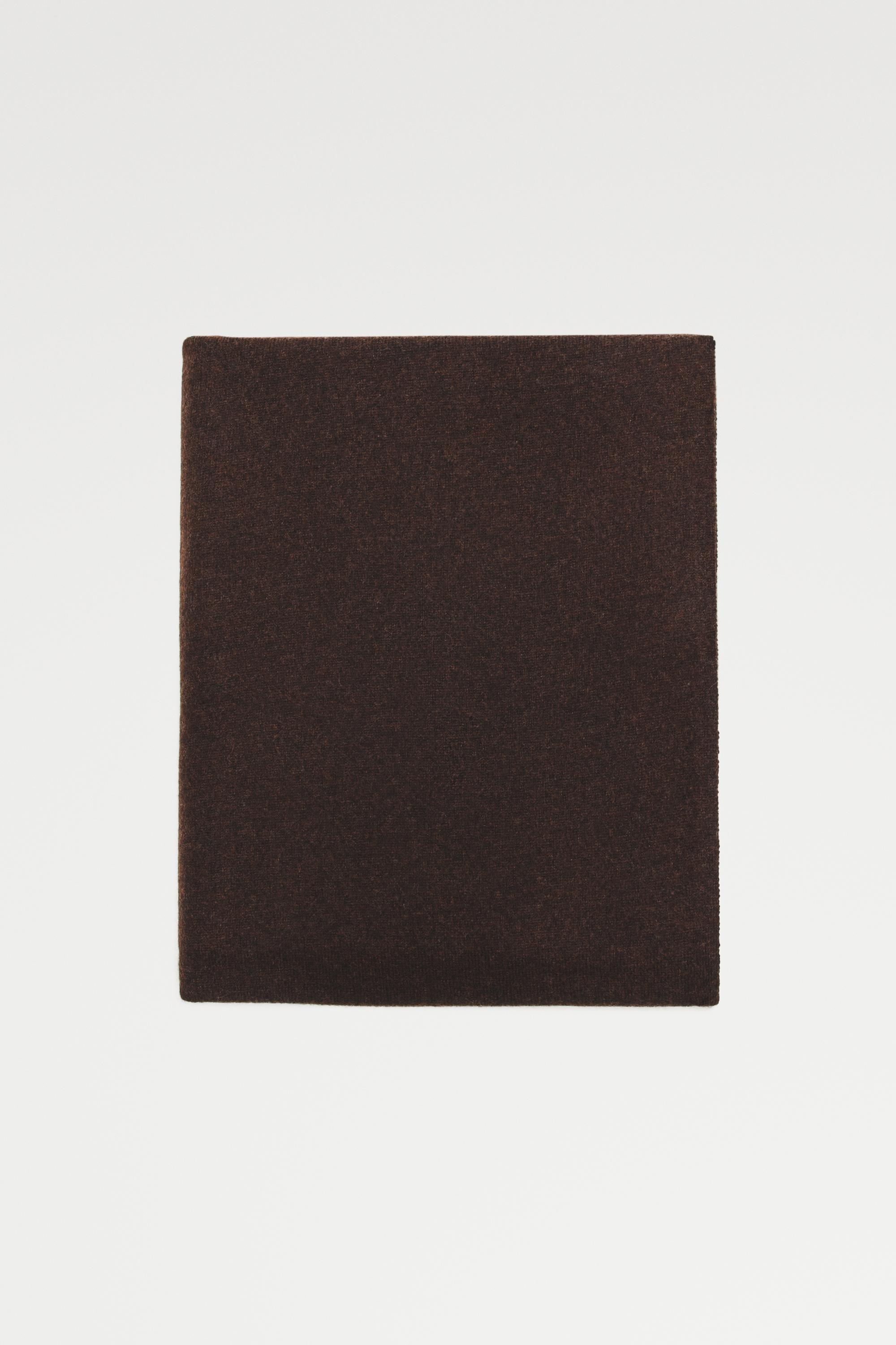 100% Cashmere Scarf — BROWN
