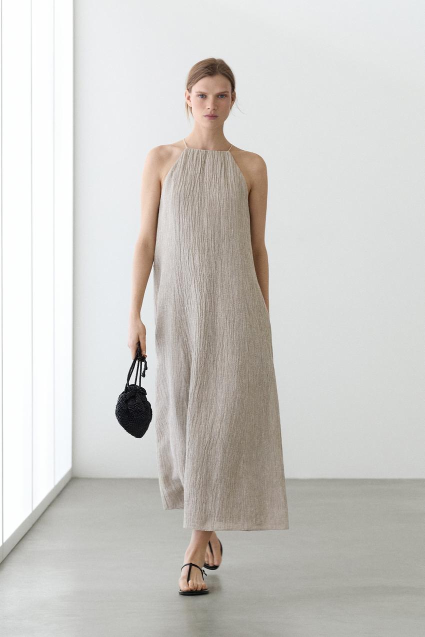 Vestidos de lino para mujer - Massimo Dutti - ES