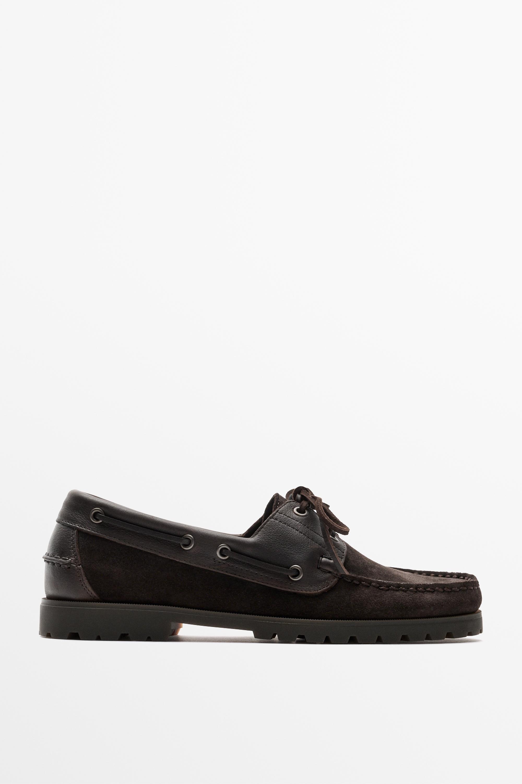 Chaussure bateau en nappa