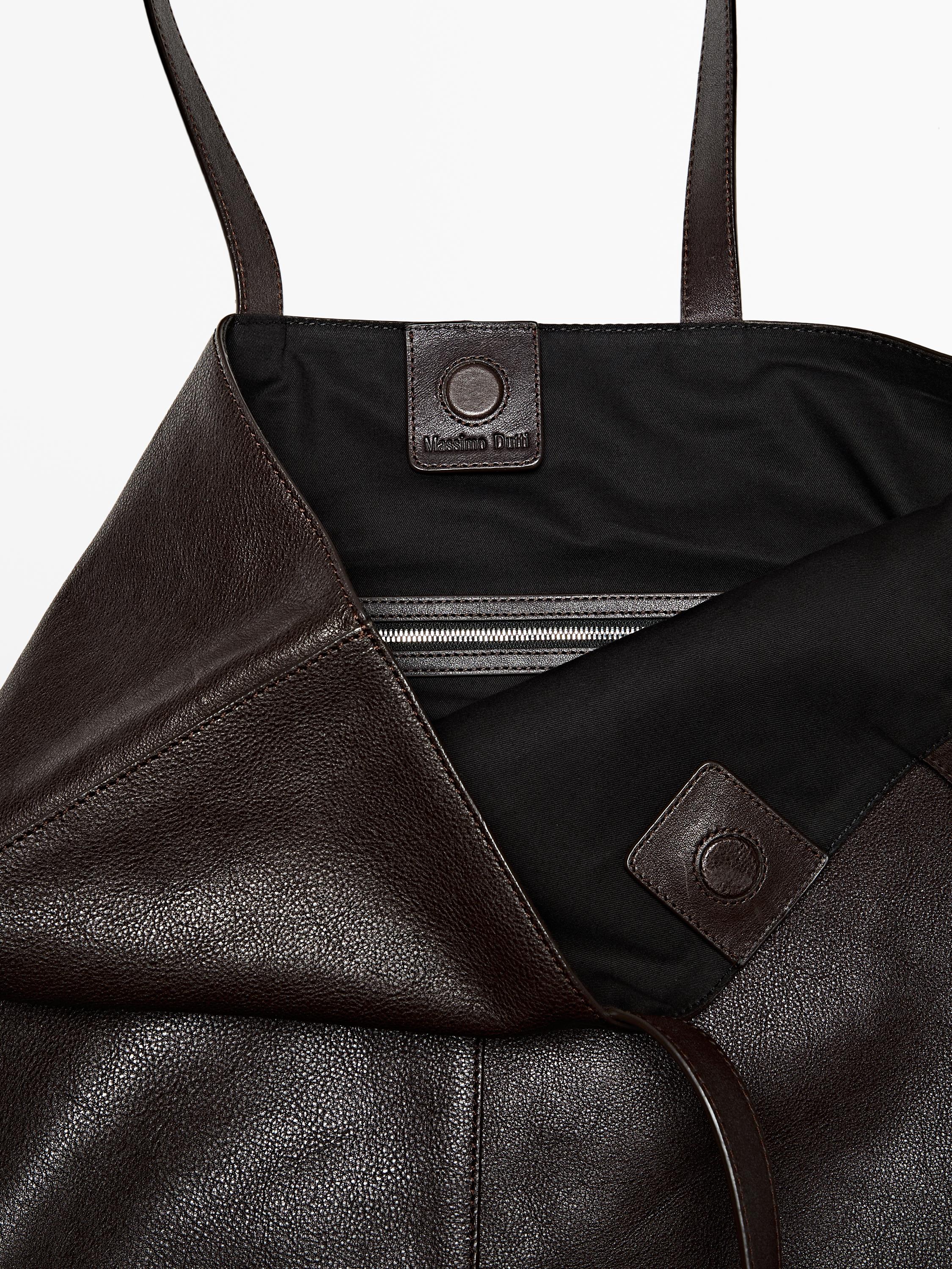 Nappa leather tote bag
