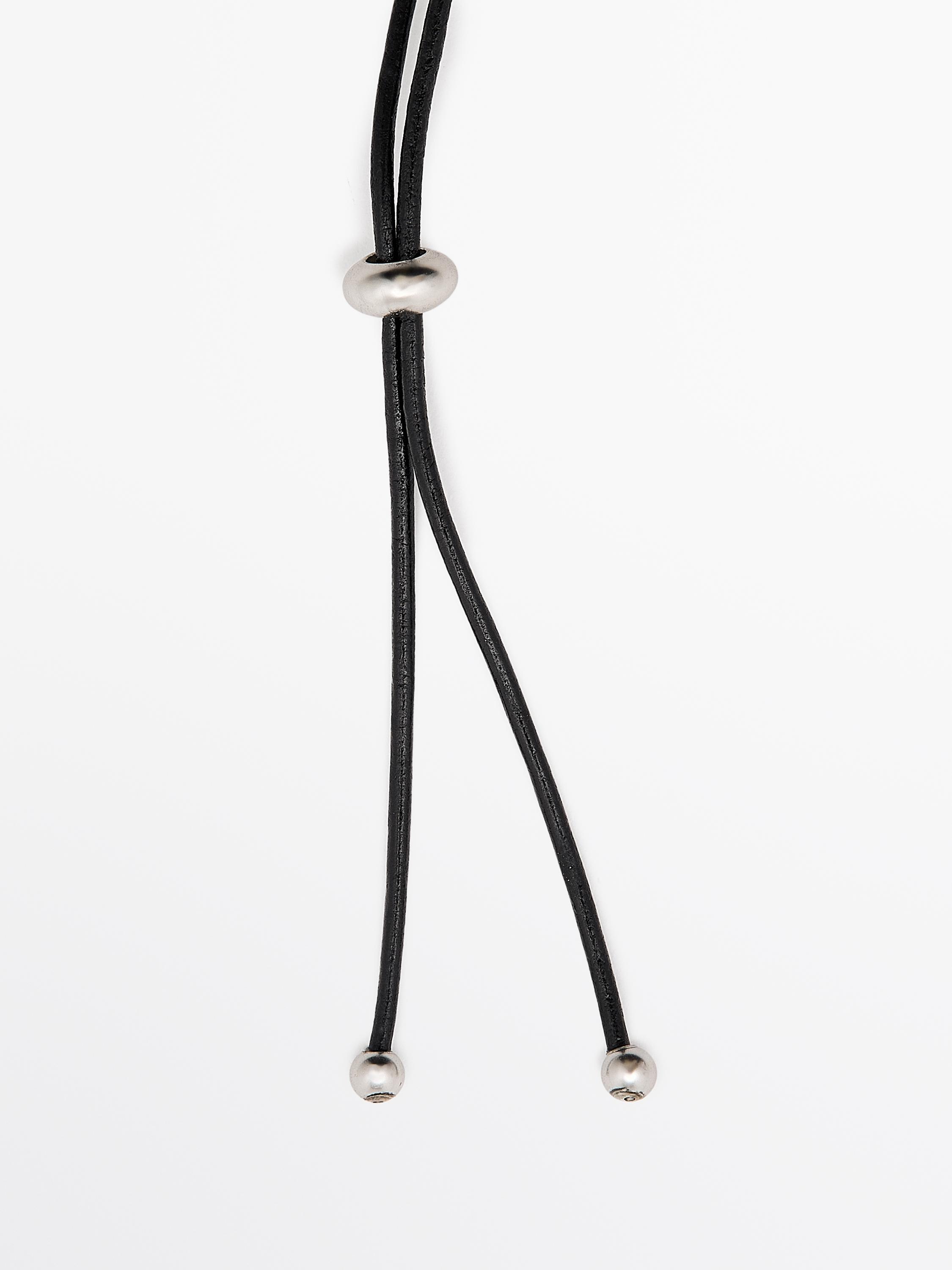 Abstract metal necklace