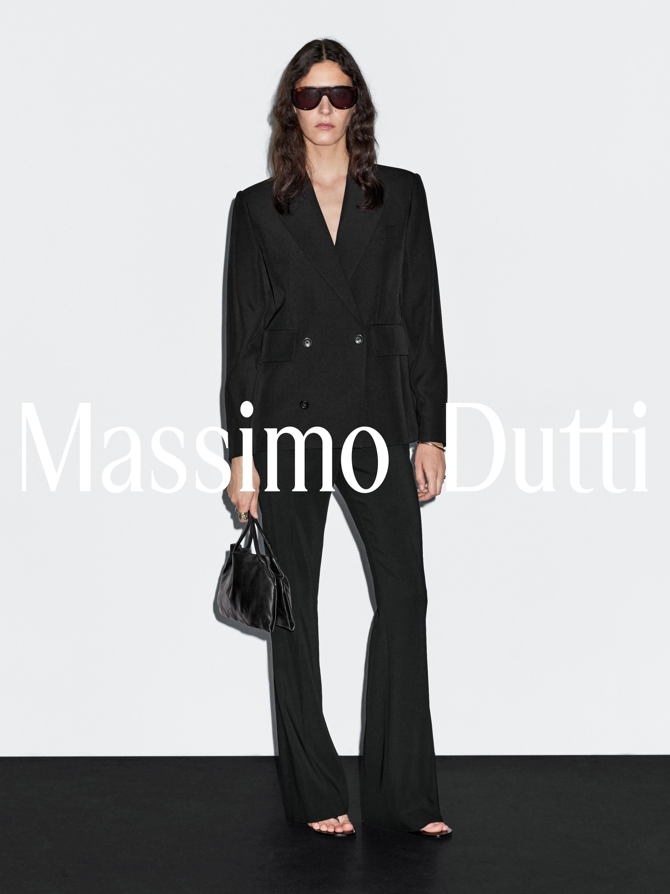 Cropped wool blend double-breasted blazer