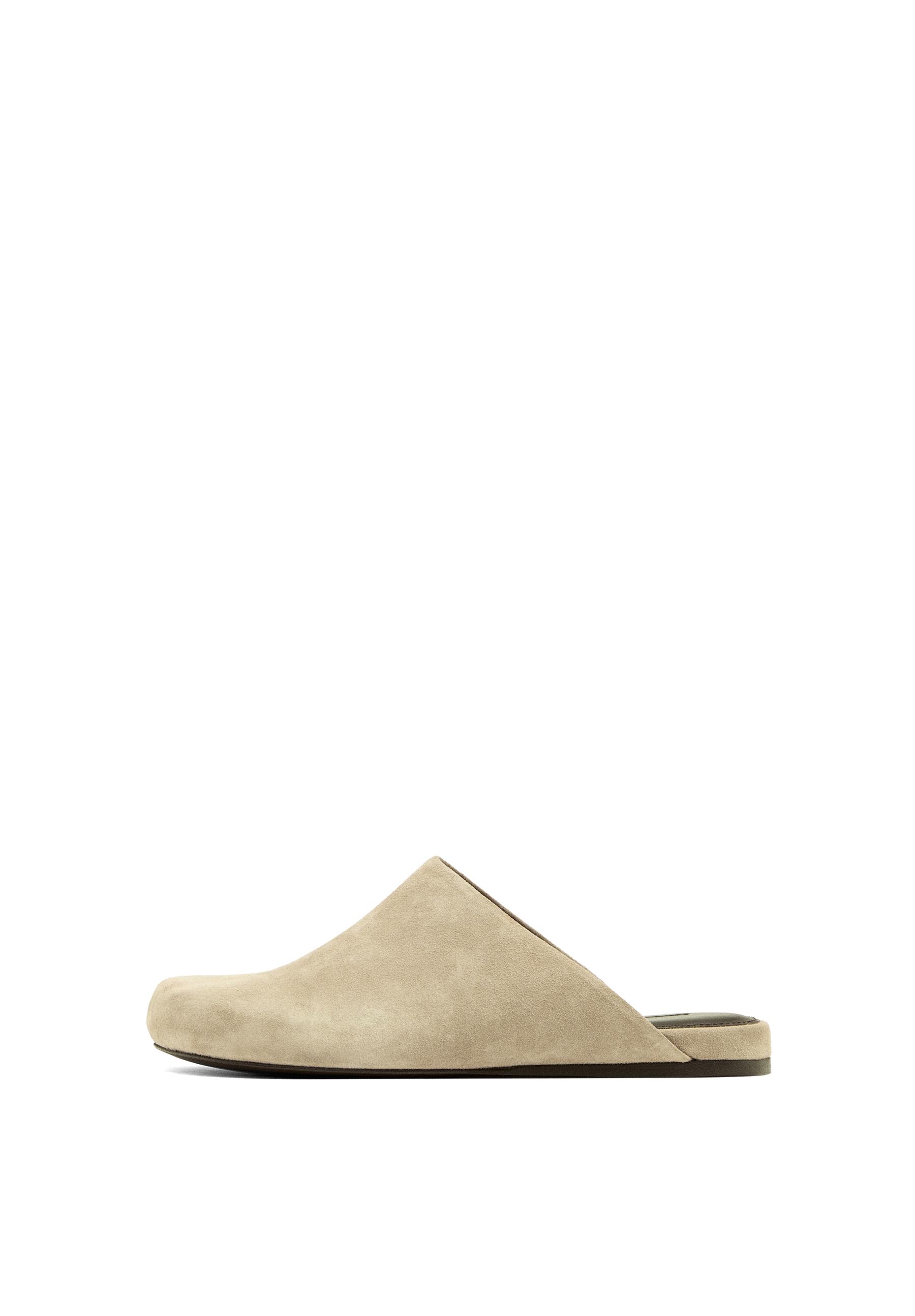 Split suede clogs — 1-118