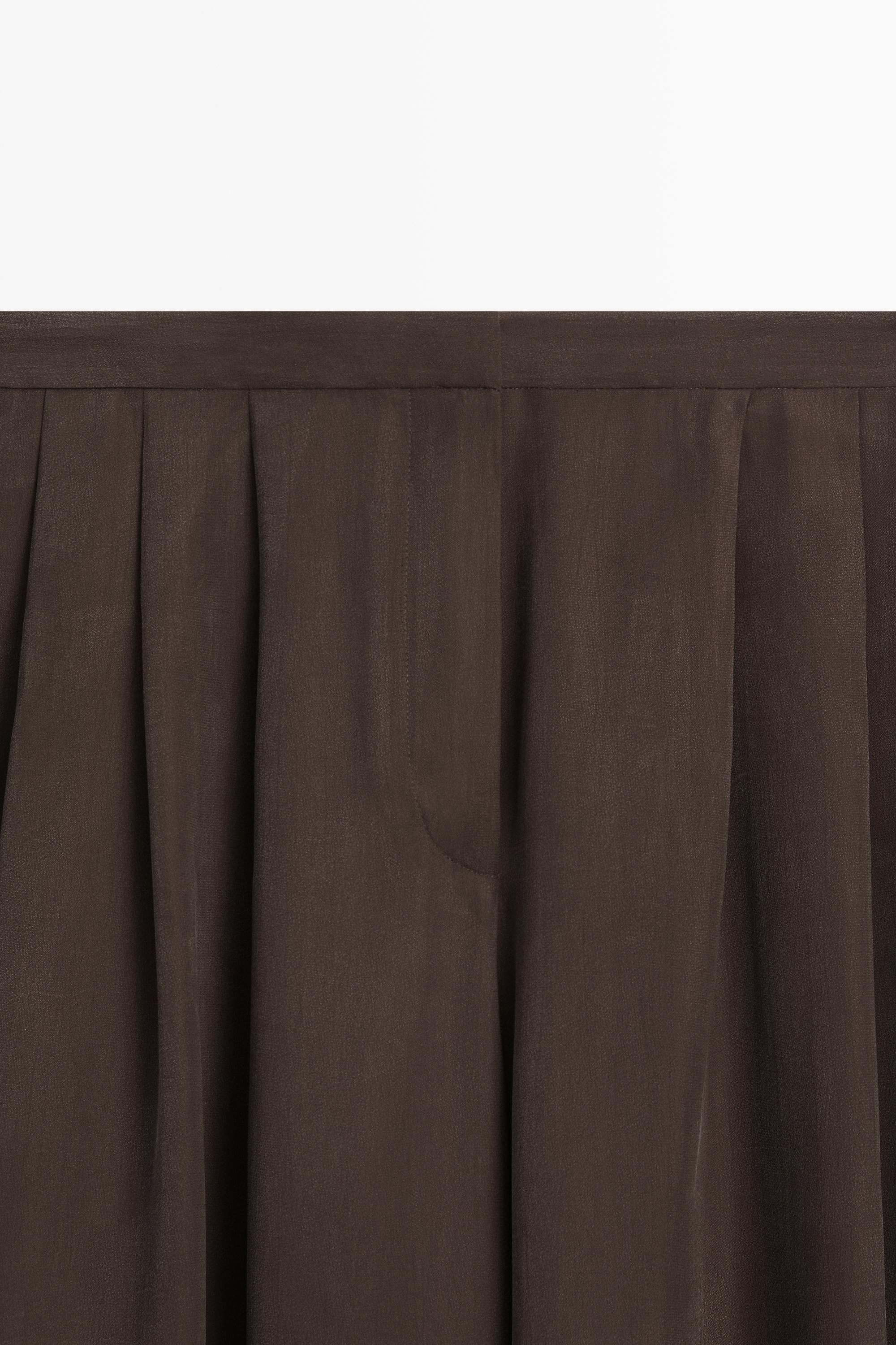 Total look flowing skort — Chocolate