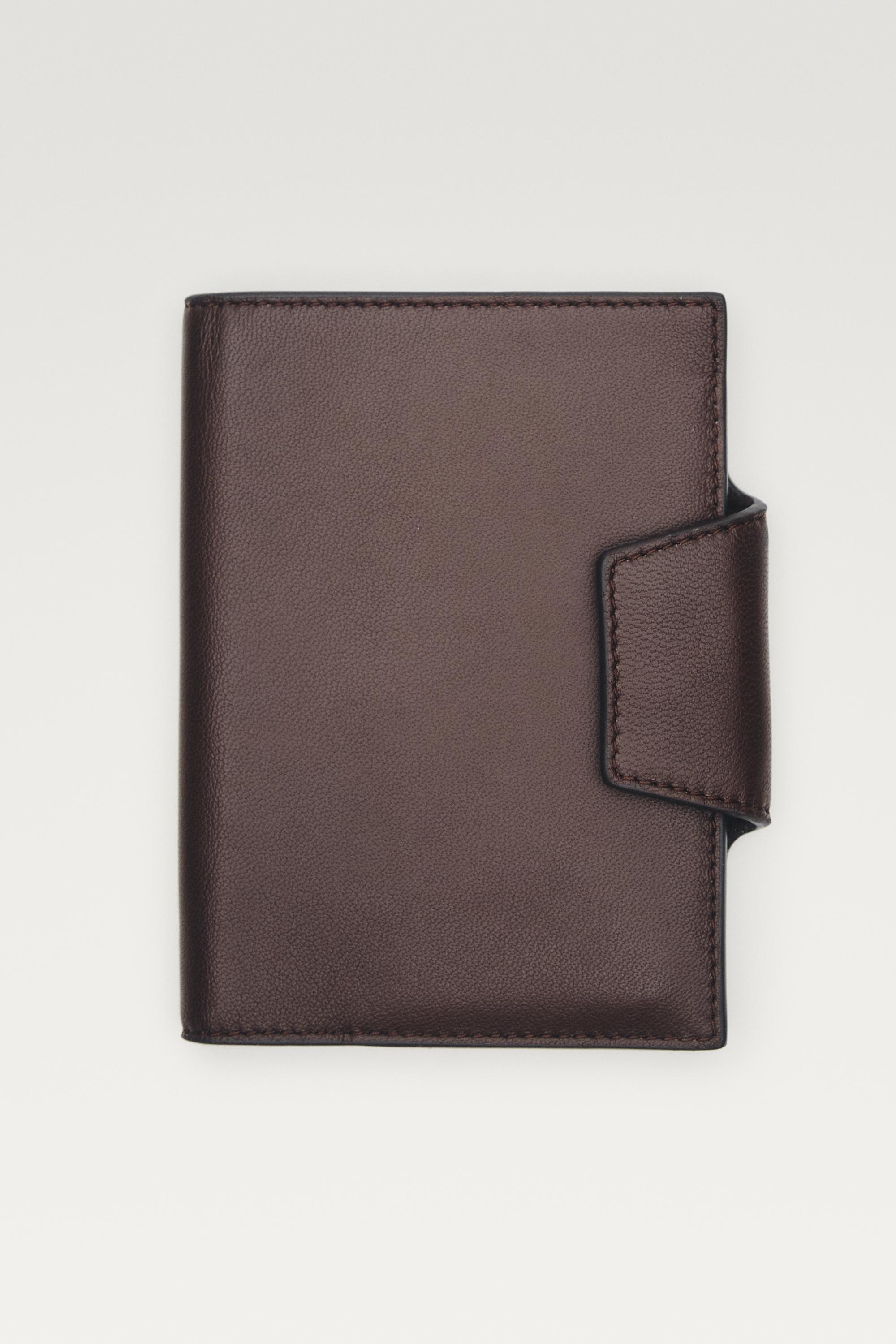 Nappa leather passport holder