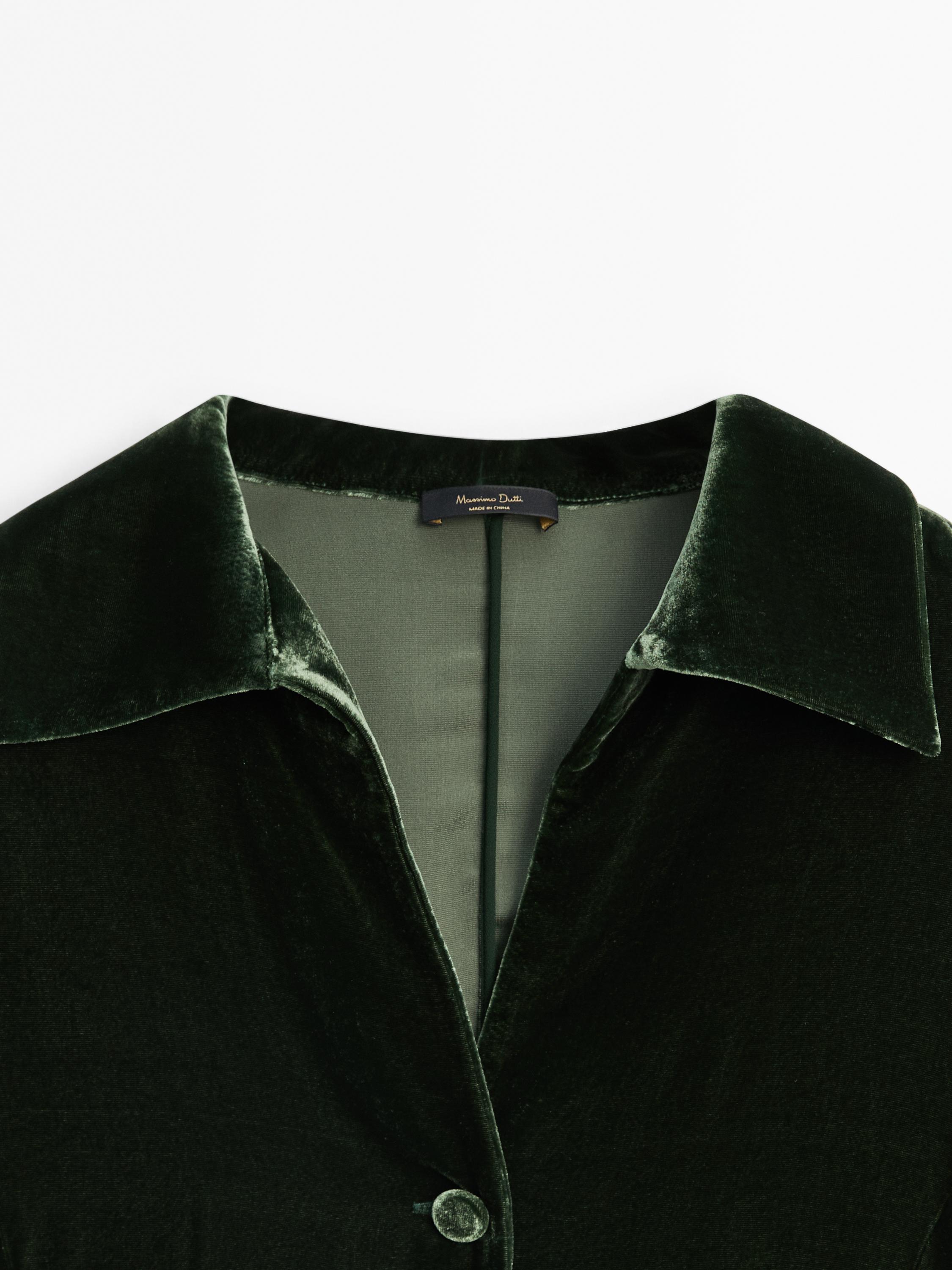 Velvet tied kimono