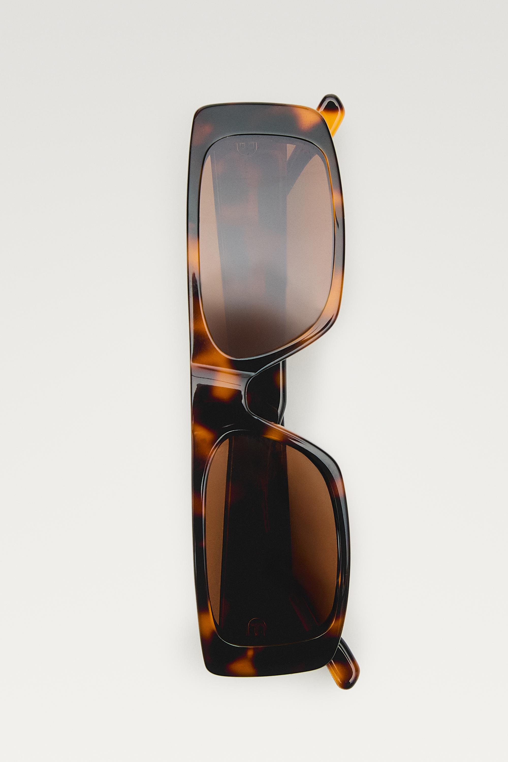 Rectangular sunglasses — BROWN