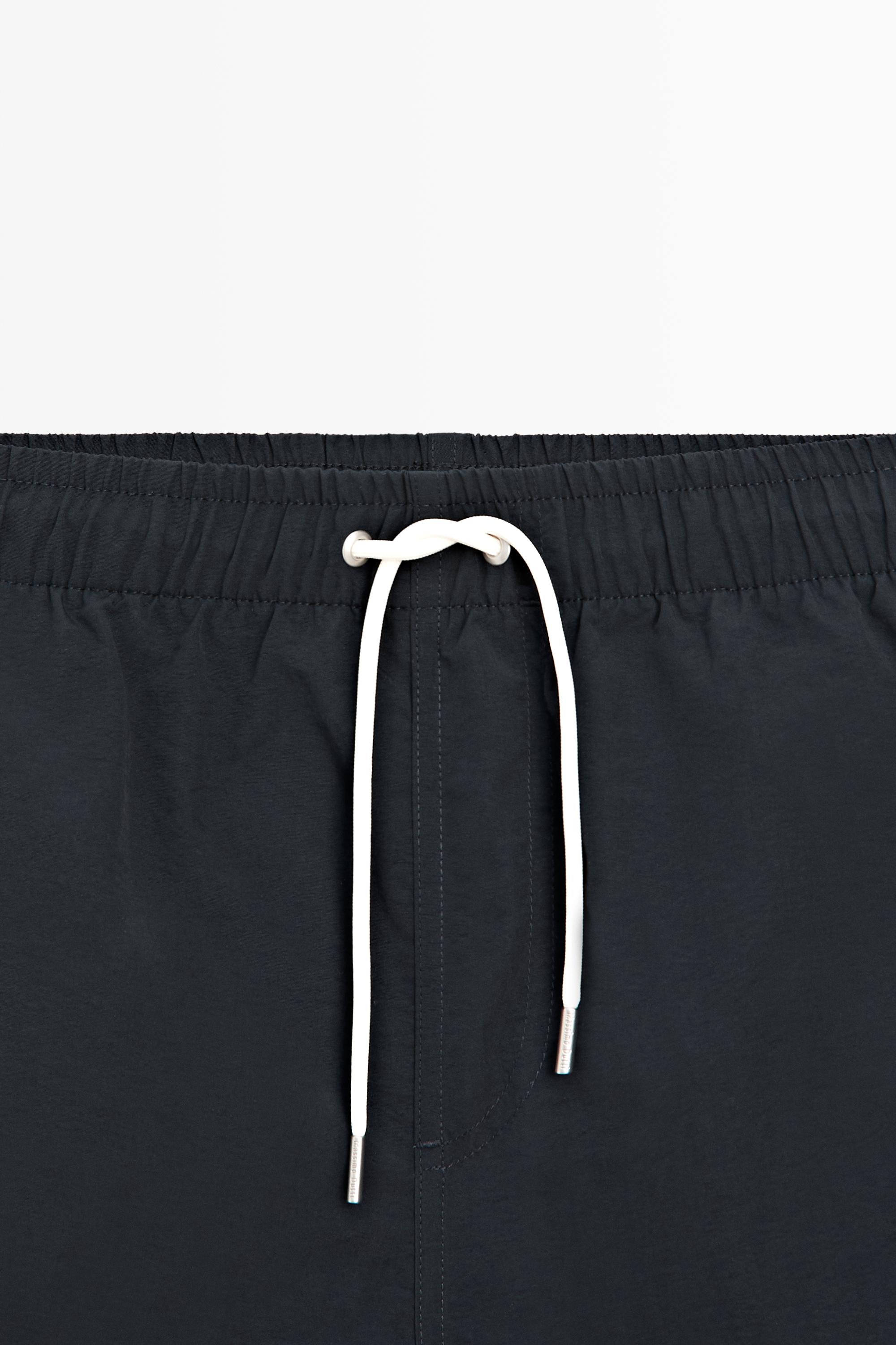 Plain swim trunks — NAVY BLUE