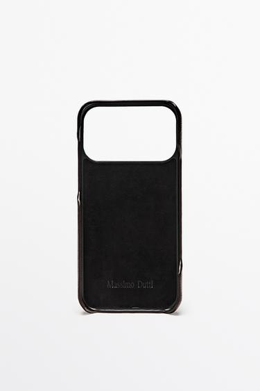 Nappa leather iPhone 17 Pro Max case — BROWN 2