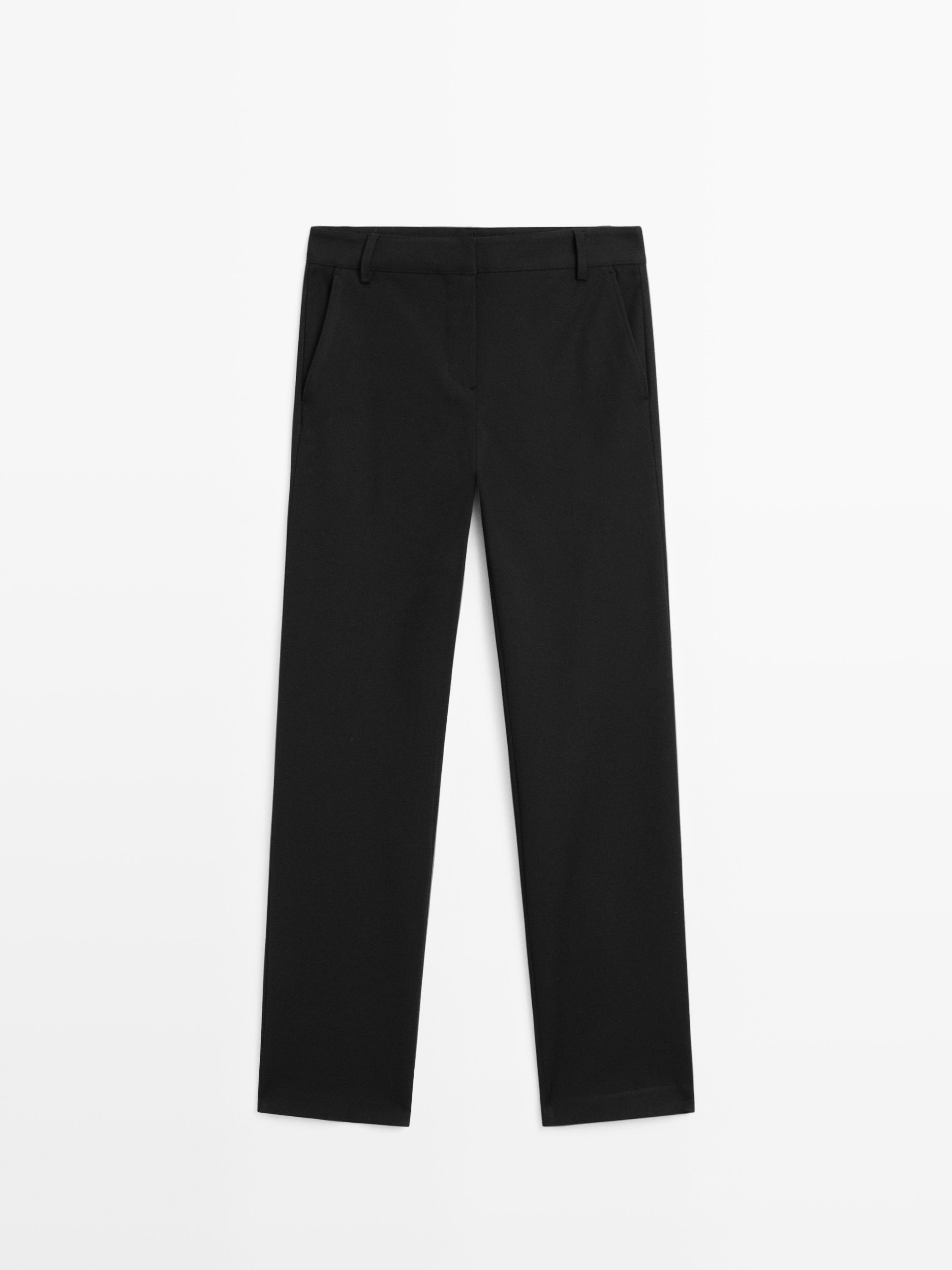 Straight-leg technical trousers