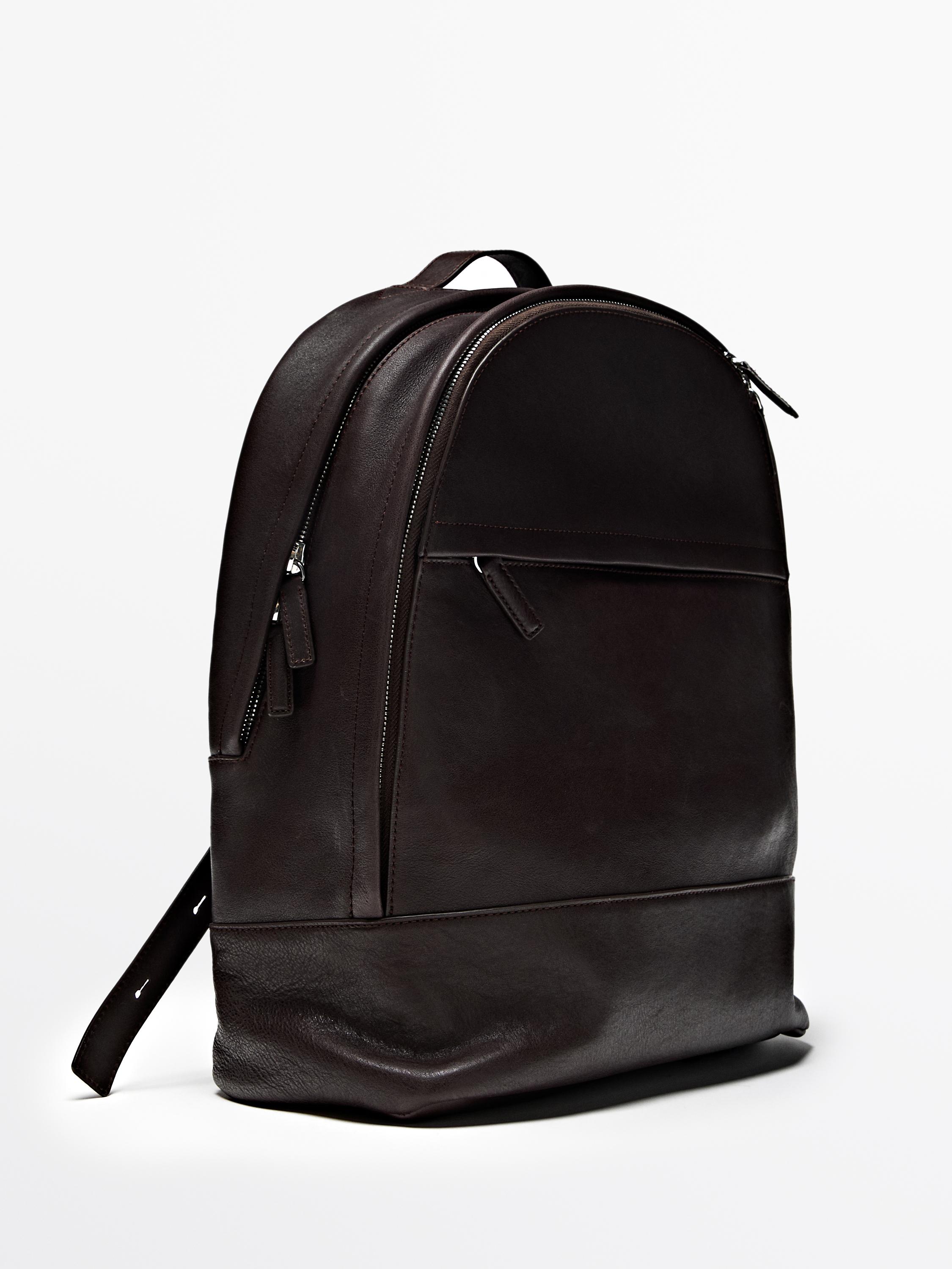 Ryggsekk i nappaskinn