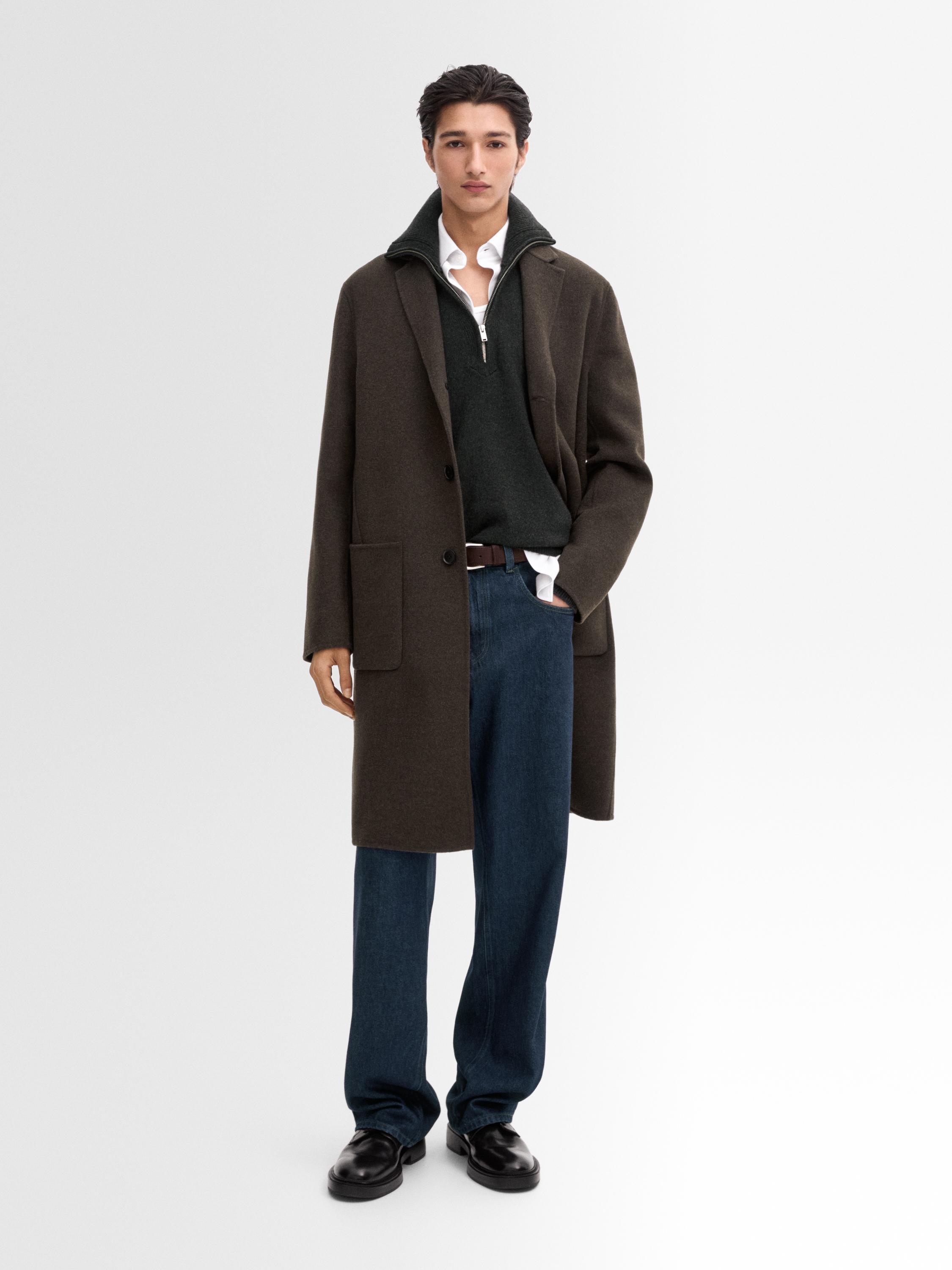 Wool blend chesterfield coat - Studio