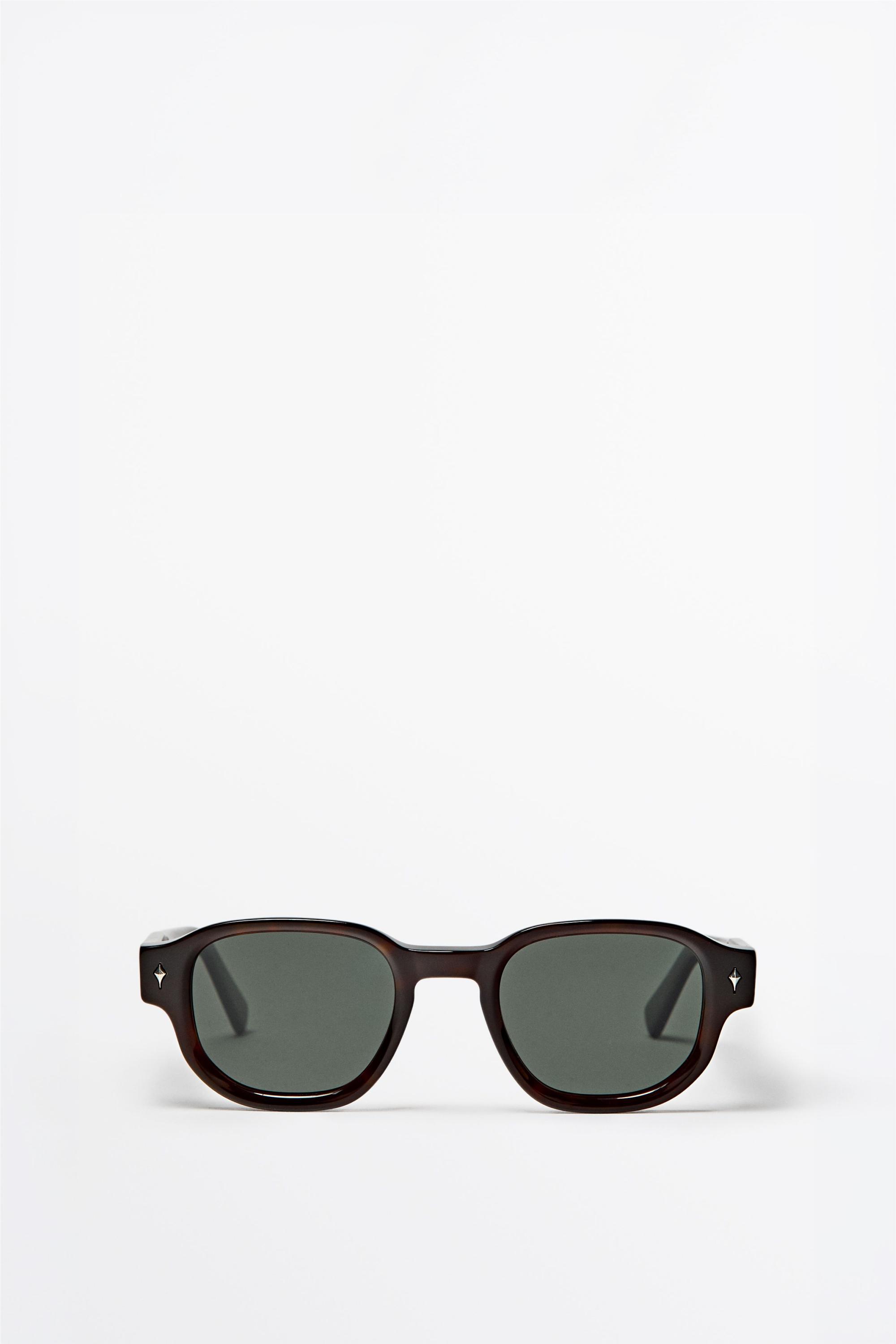 Round sunglasses — BROWN