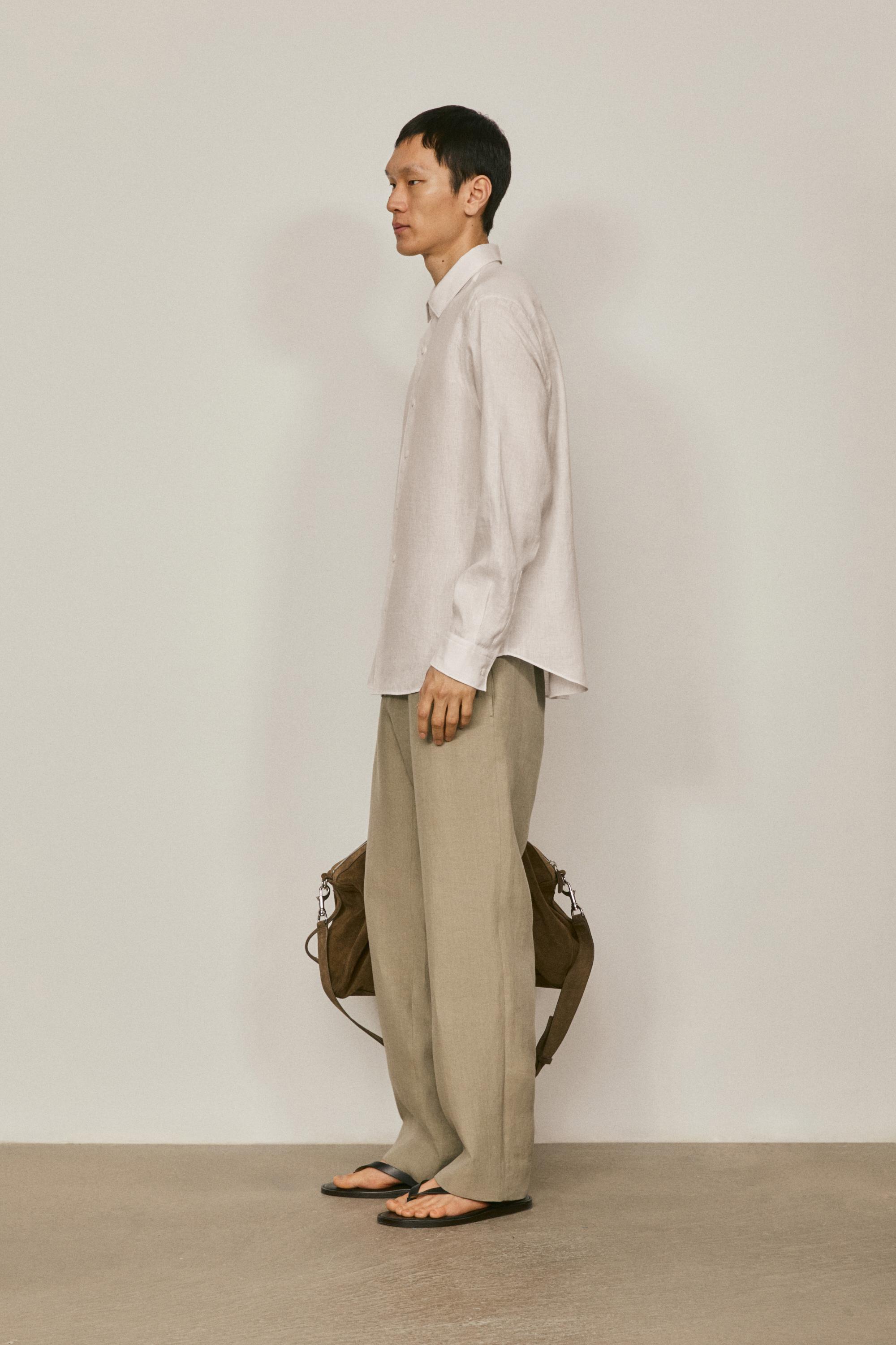 Extra fine 100% linen shirt - LIMITED EDITION — WHITE