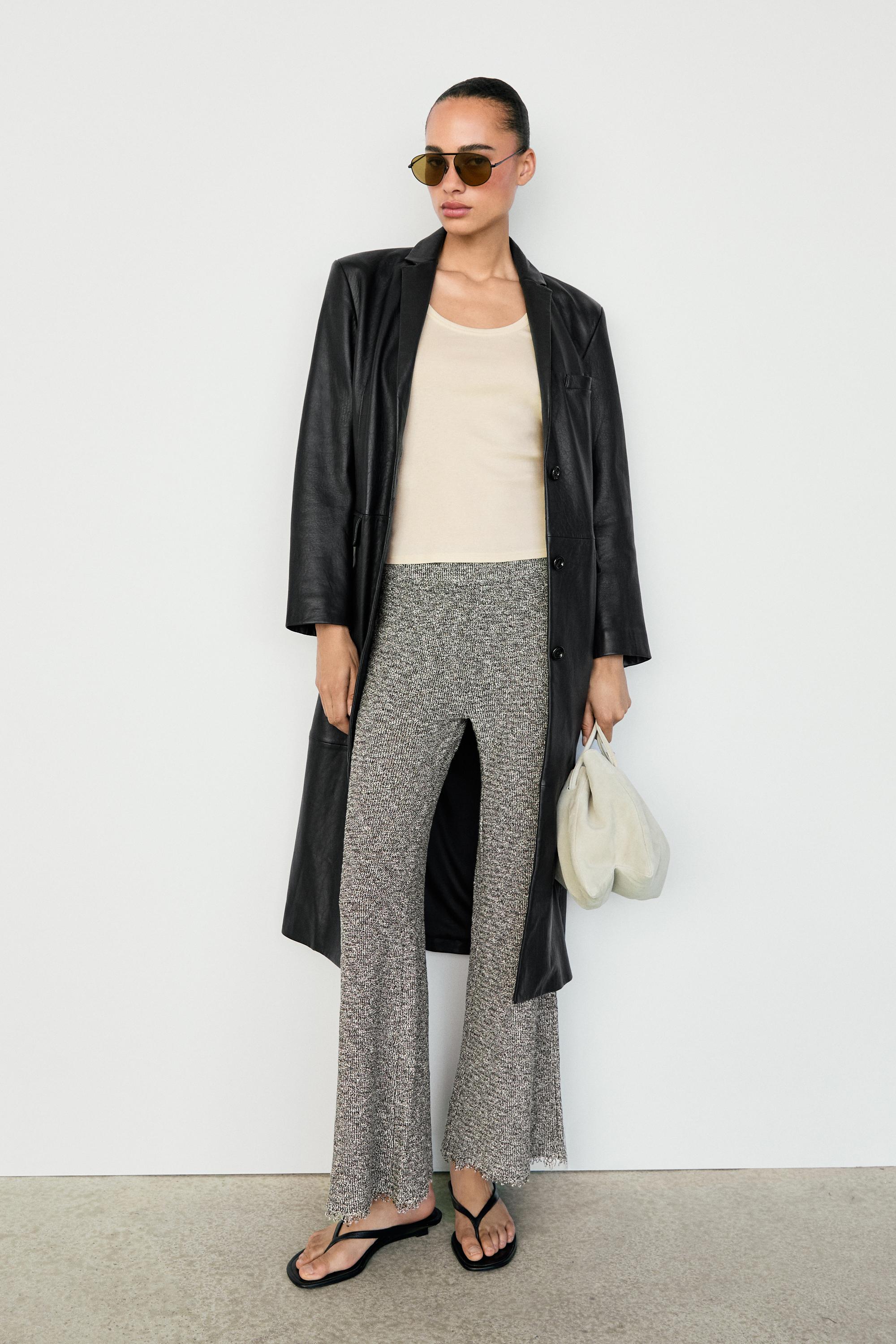 Flowing speckled pants for a total look — GREY MARL