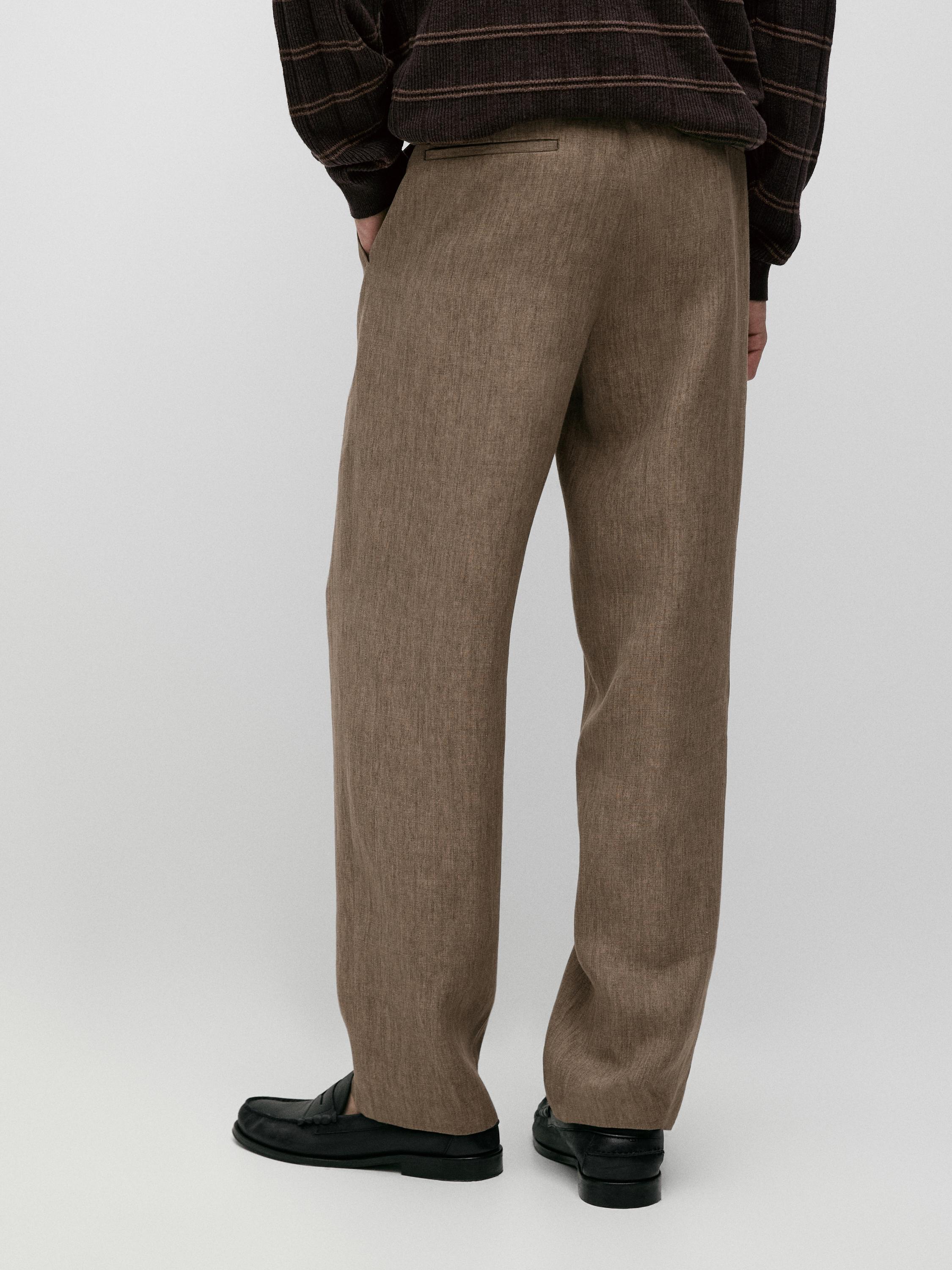 Linen suit trousers — OCHRE