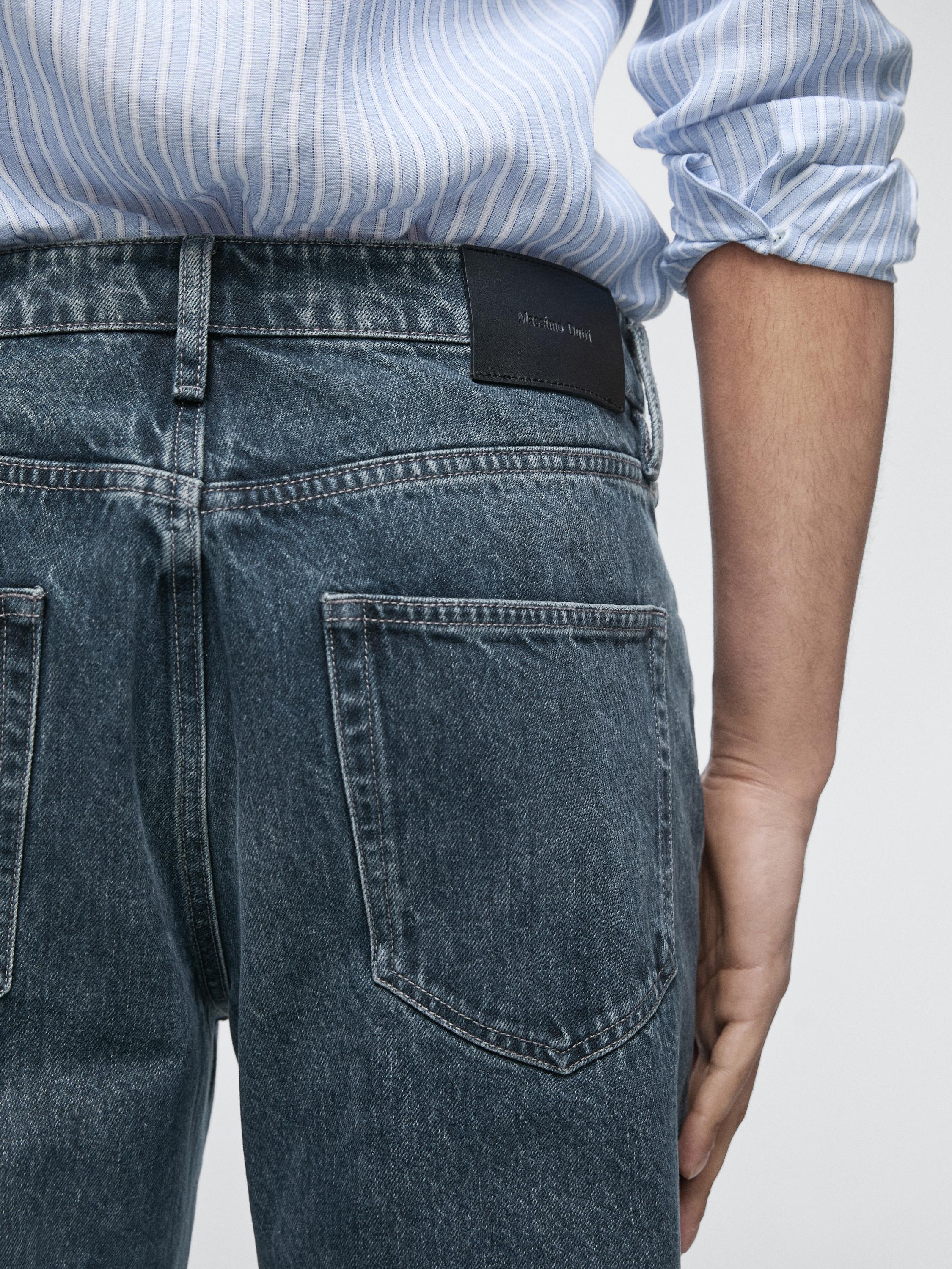 Tapered fit jeans — BLUE