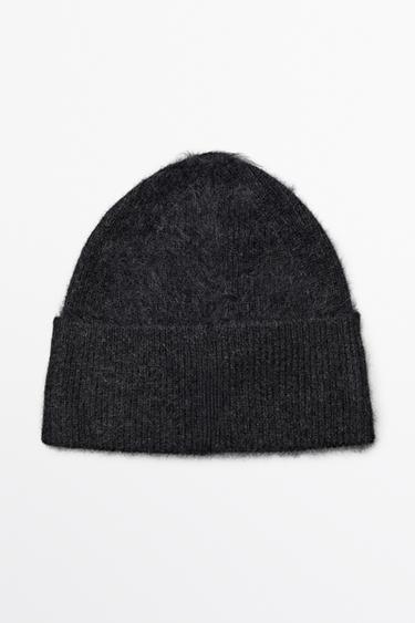 100% cashmere knit beanie — ANTHRACITE GREY 1