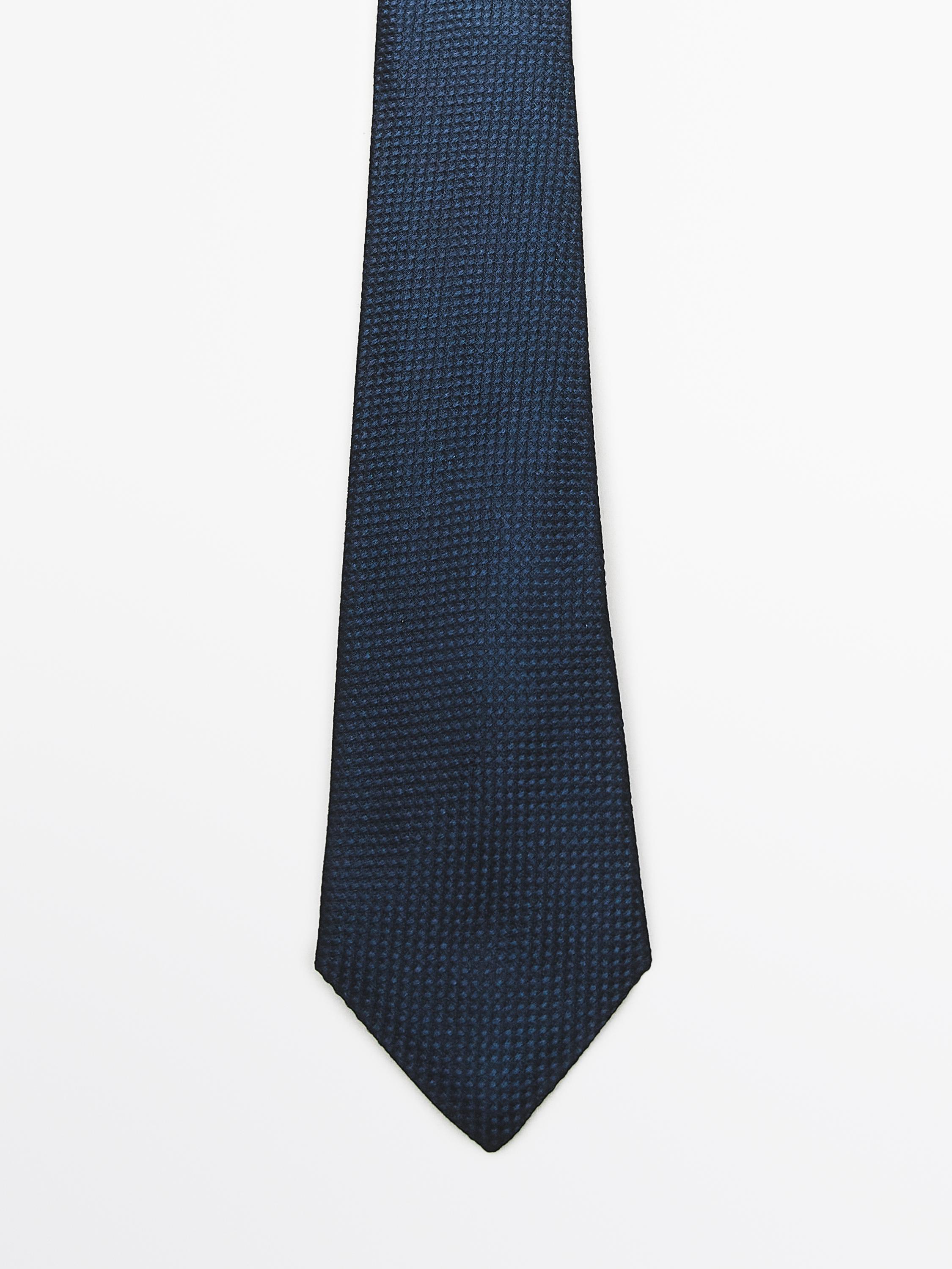 100% mulberry silk tie — NAVY BLUE