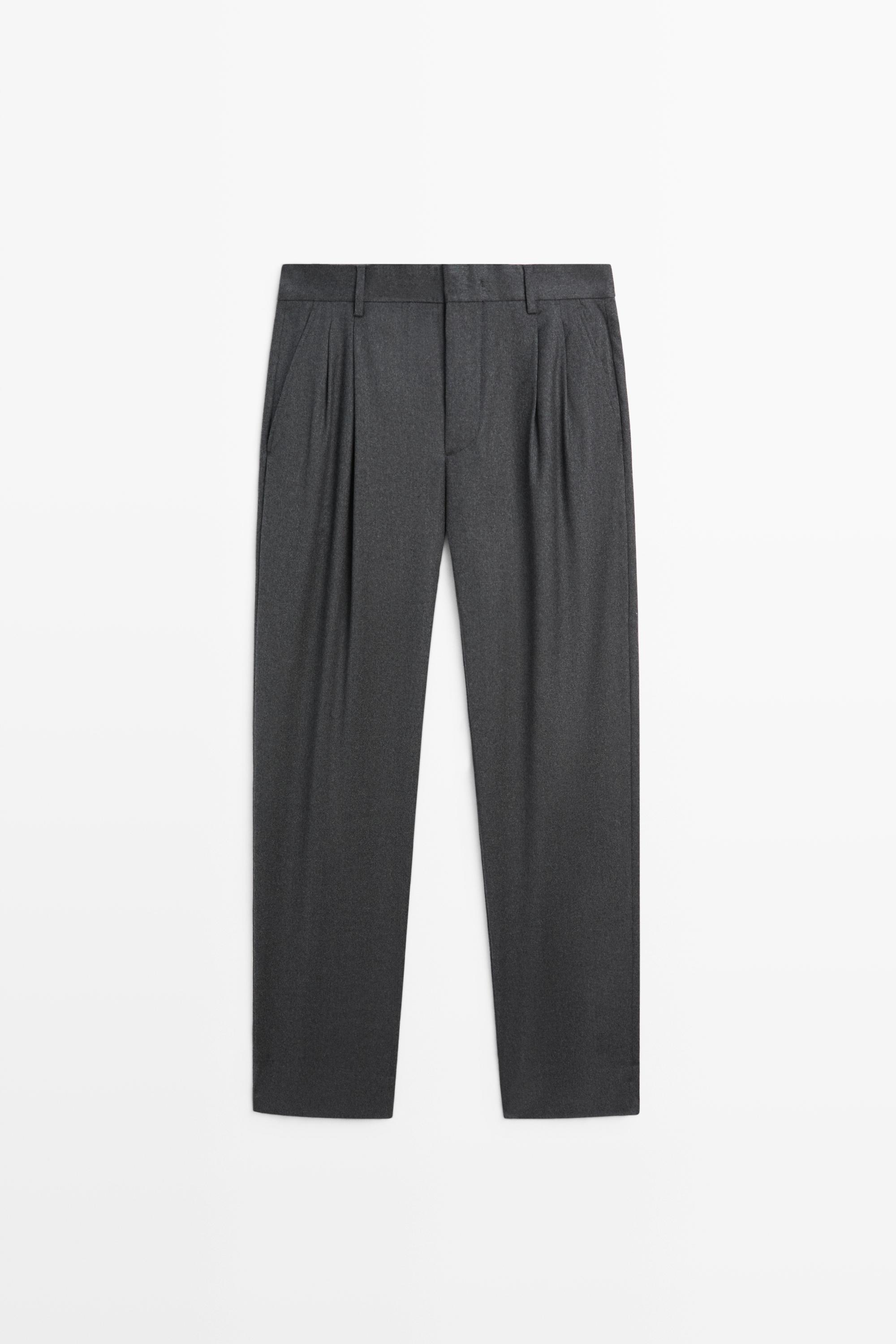 100% wool suit pants