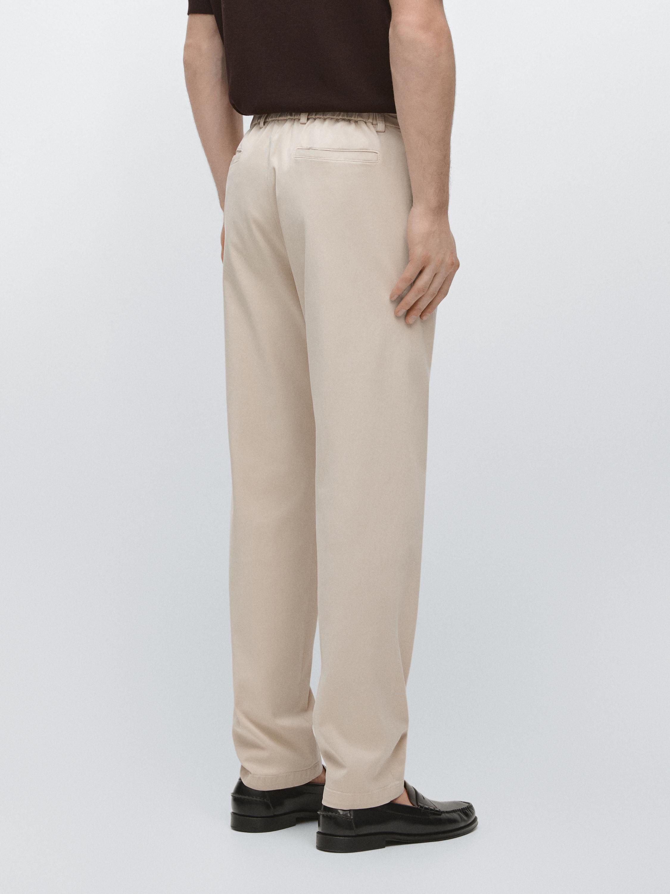 Jogger fit trousers — BEIGE