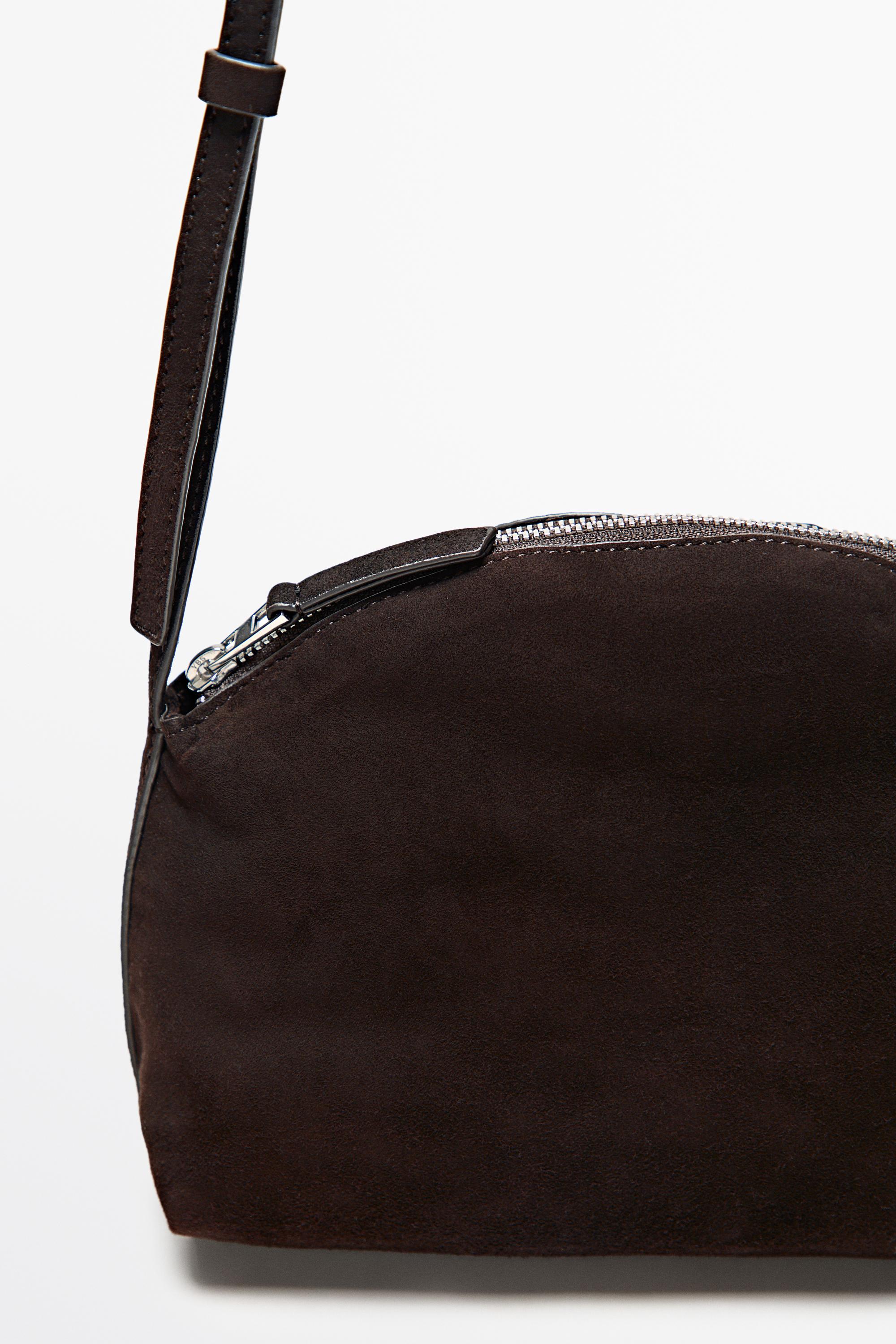 Split suede leather crossbody bag - thumbnail 6