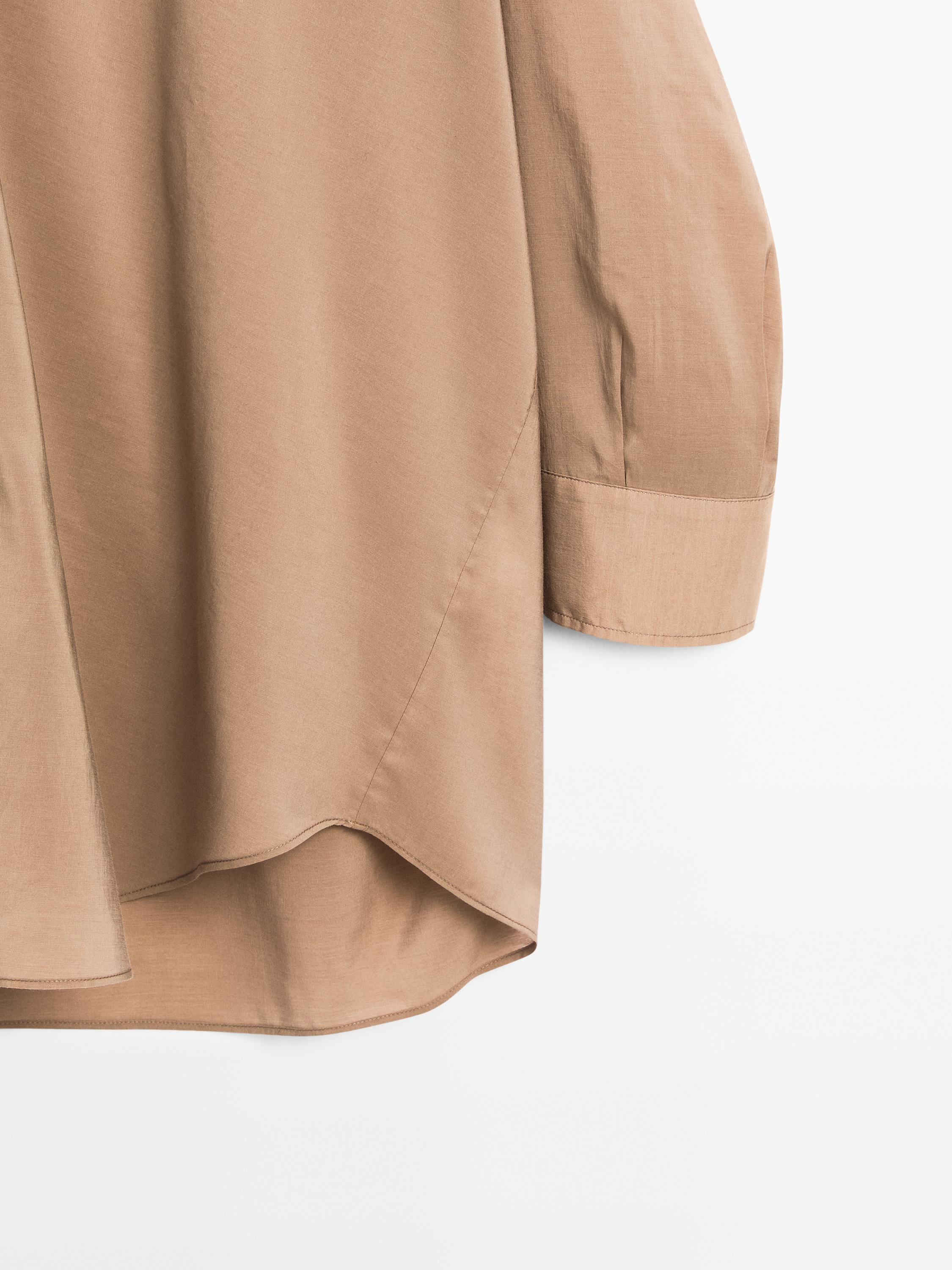 Flowing satin blouse