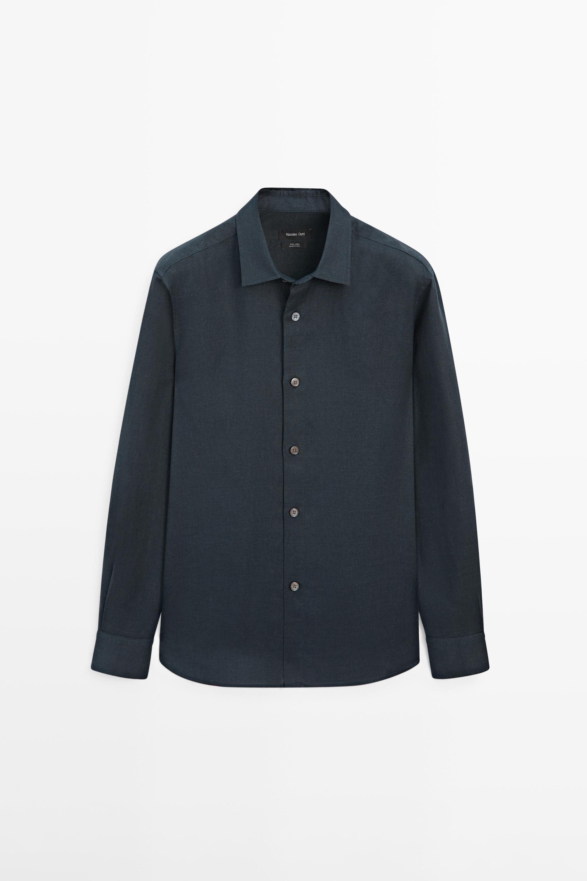 Košulja regular fit kroja od 100% lana