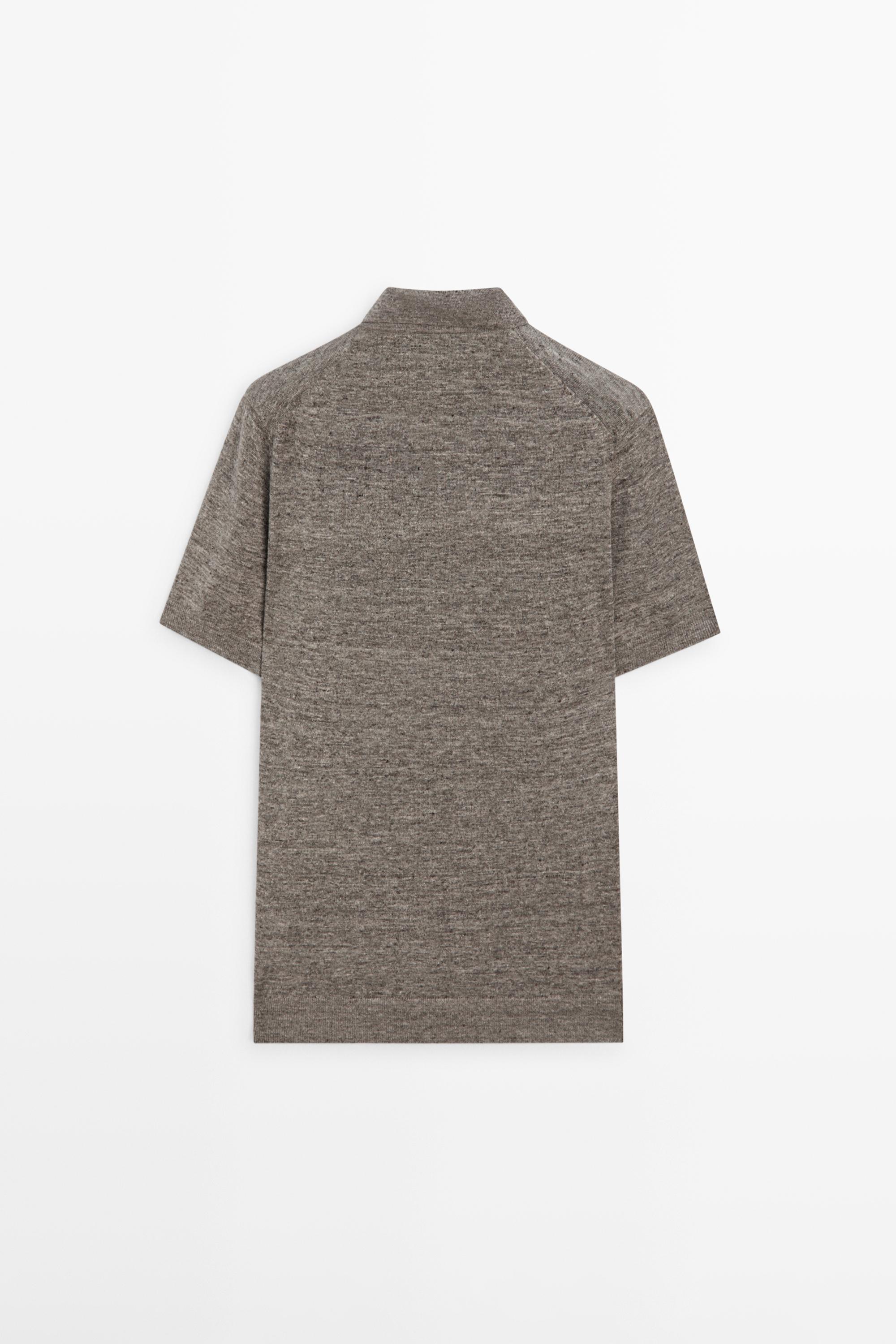 100% linen melange polo shirt — CAREY