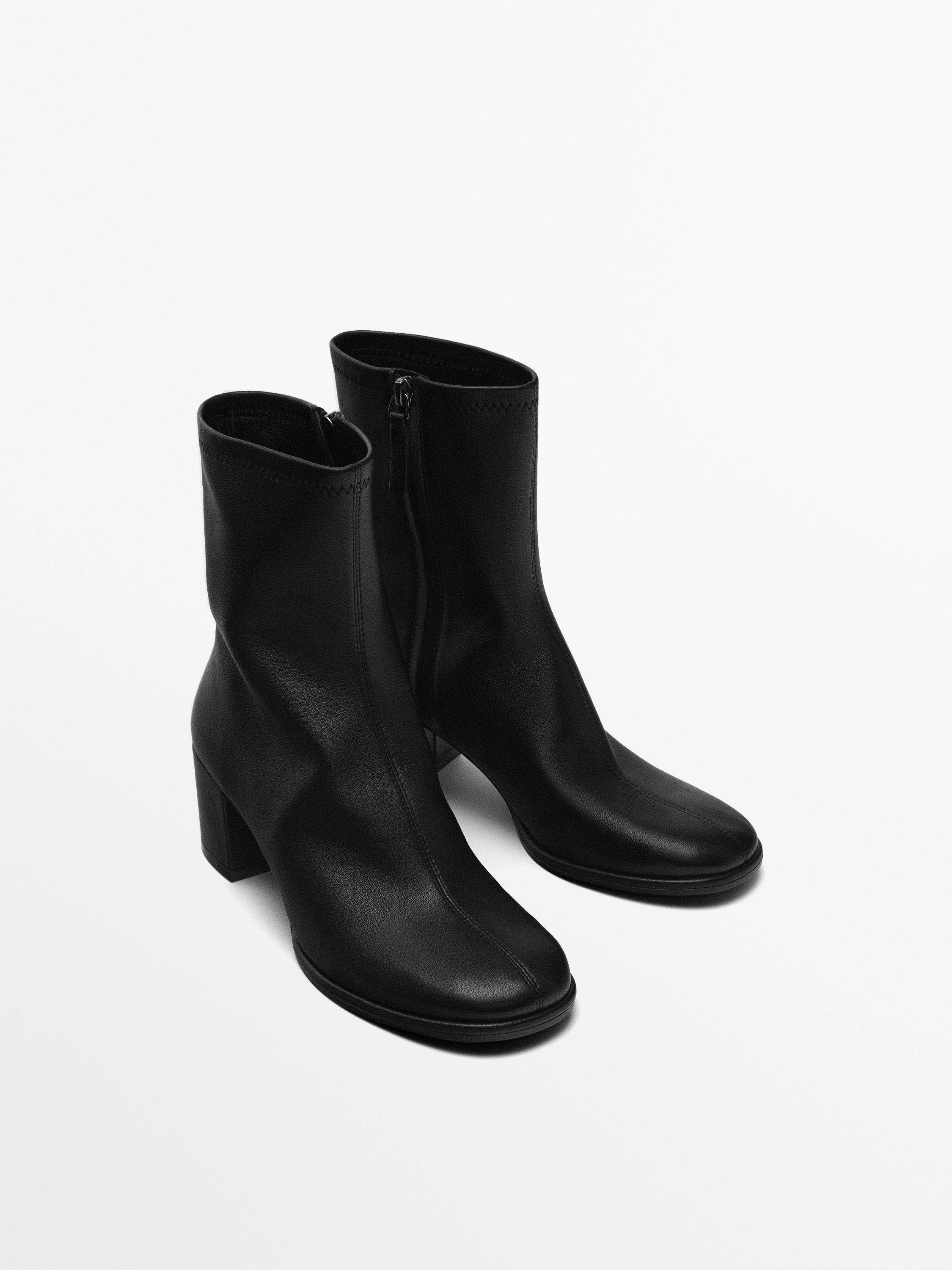 High-heel ankle boots