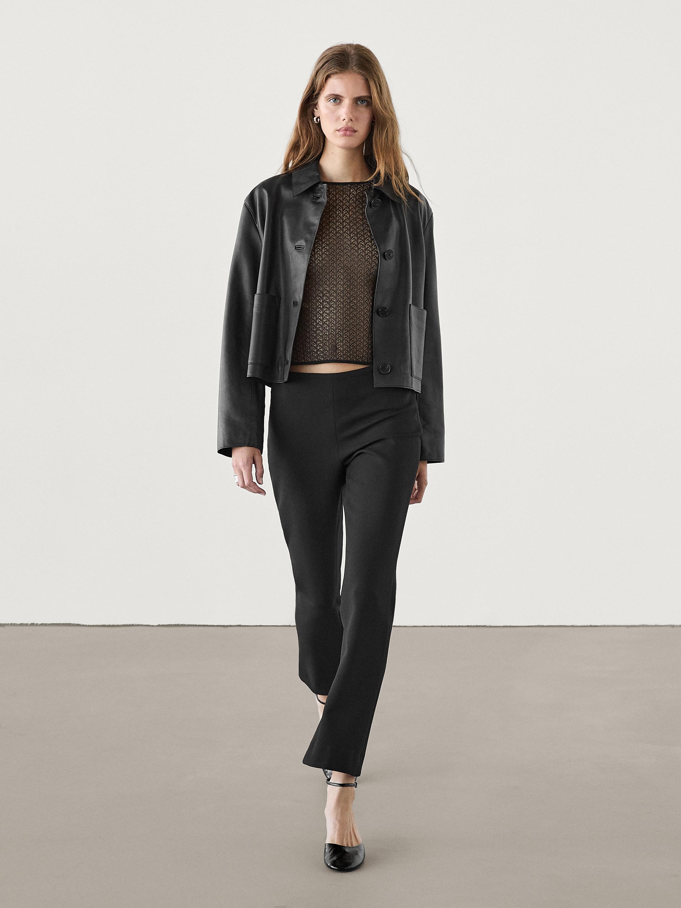 Openwork Dropped Shoulder Long Sleeve Sweater main image 0