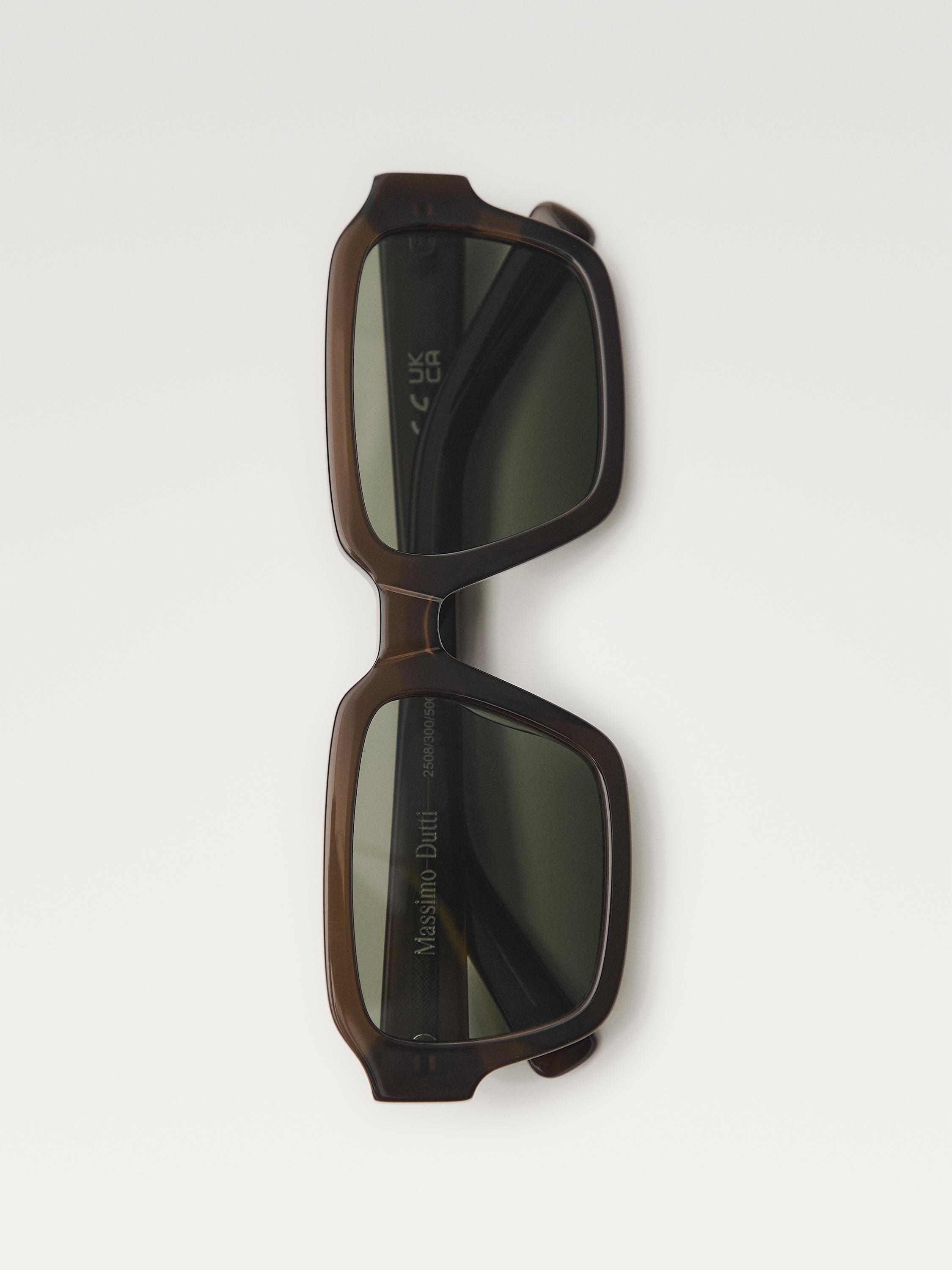 Rectangular sunglasses — GREEN