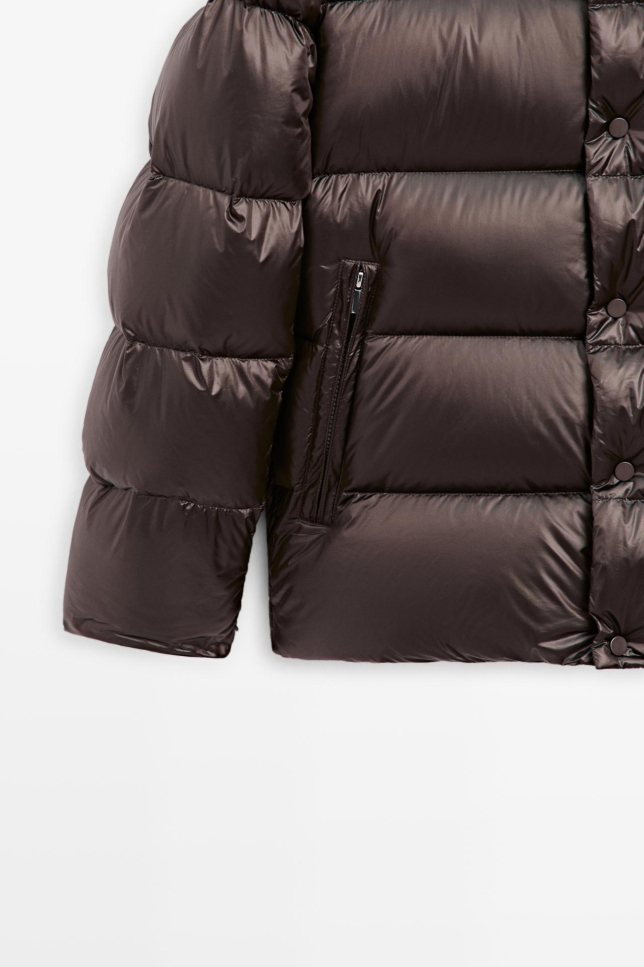 Shiny down jacket — PURPLE