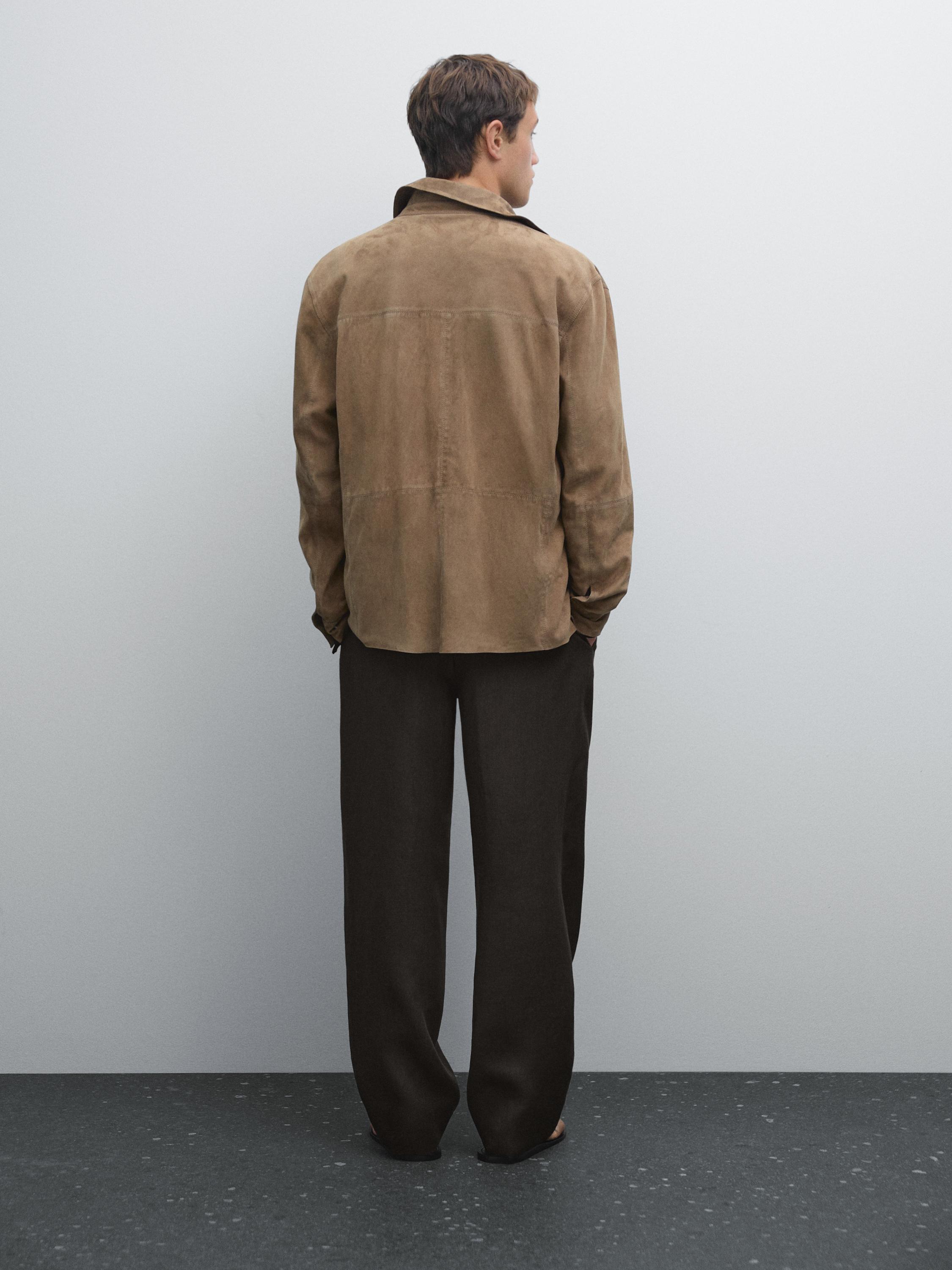 Suède leren overshirt