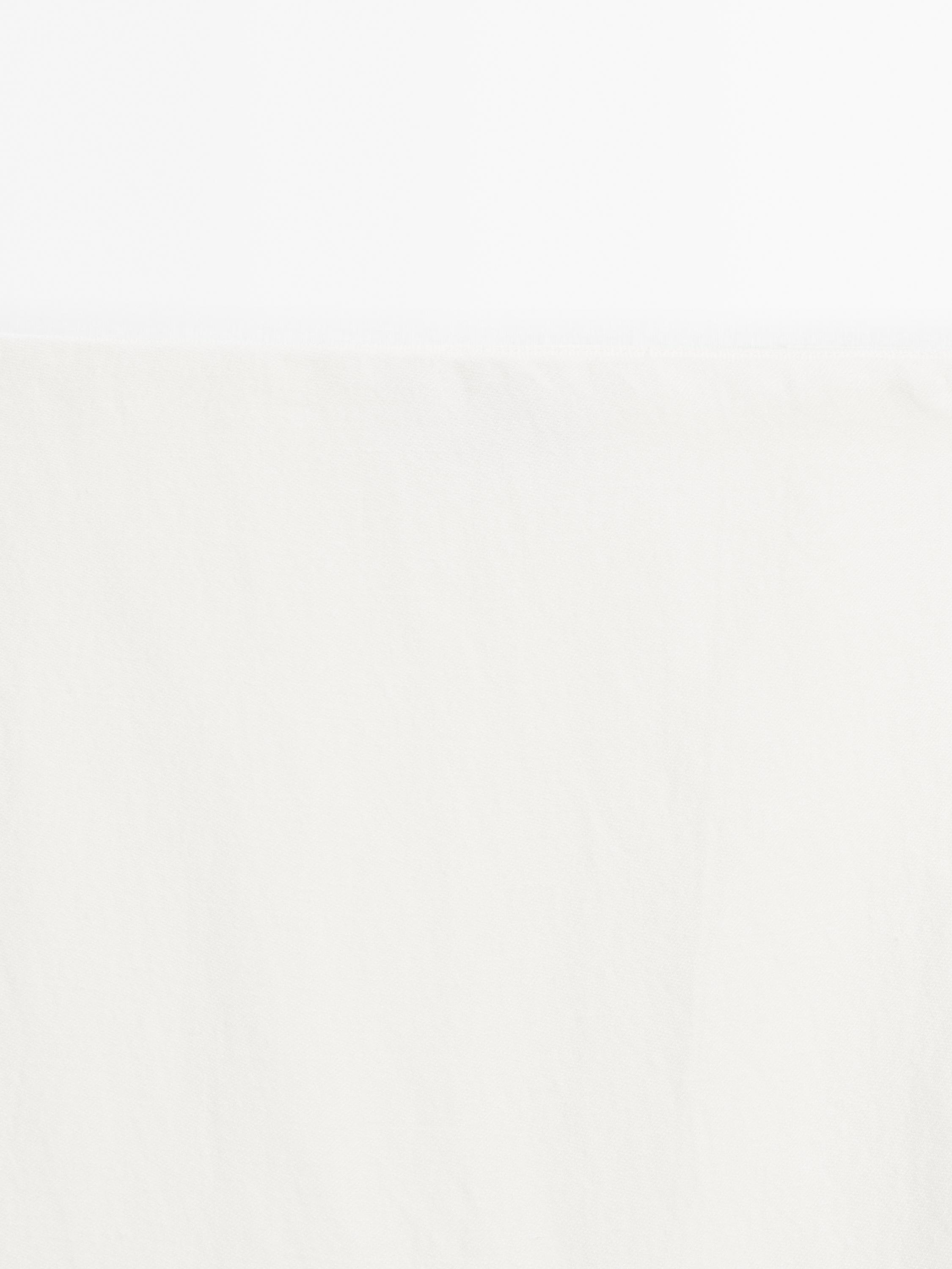 Straight hemp blend midi skirt